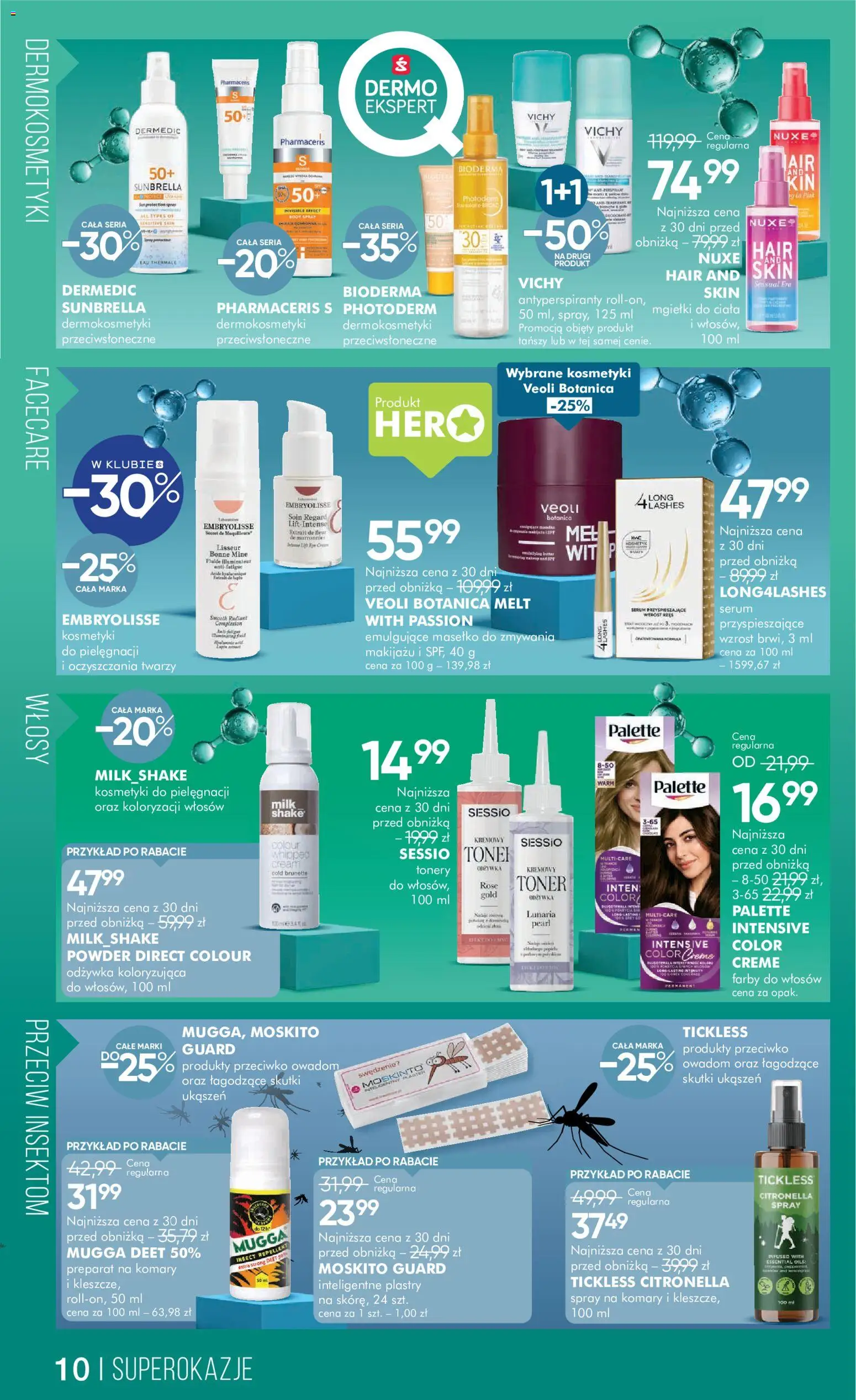 Super-pharm gazetka od 20.08.2026 | Strona: 10 | Produkty: Farby do włosów, Toner, Kosmetyki, Odżywka