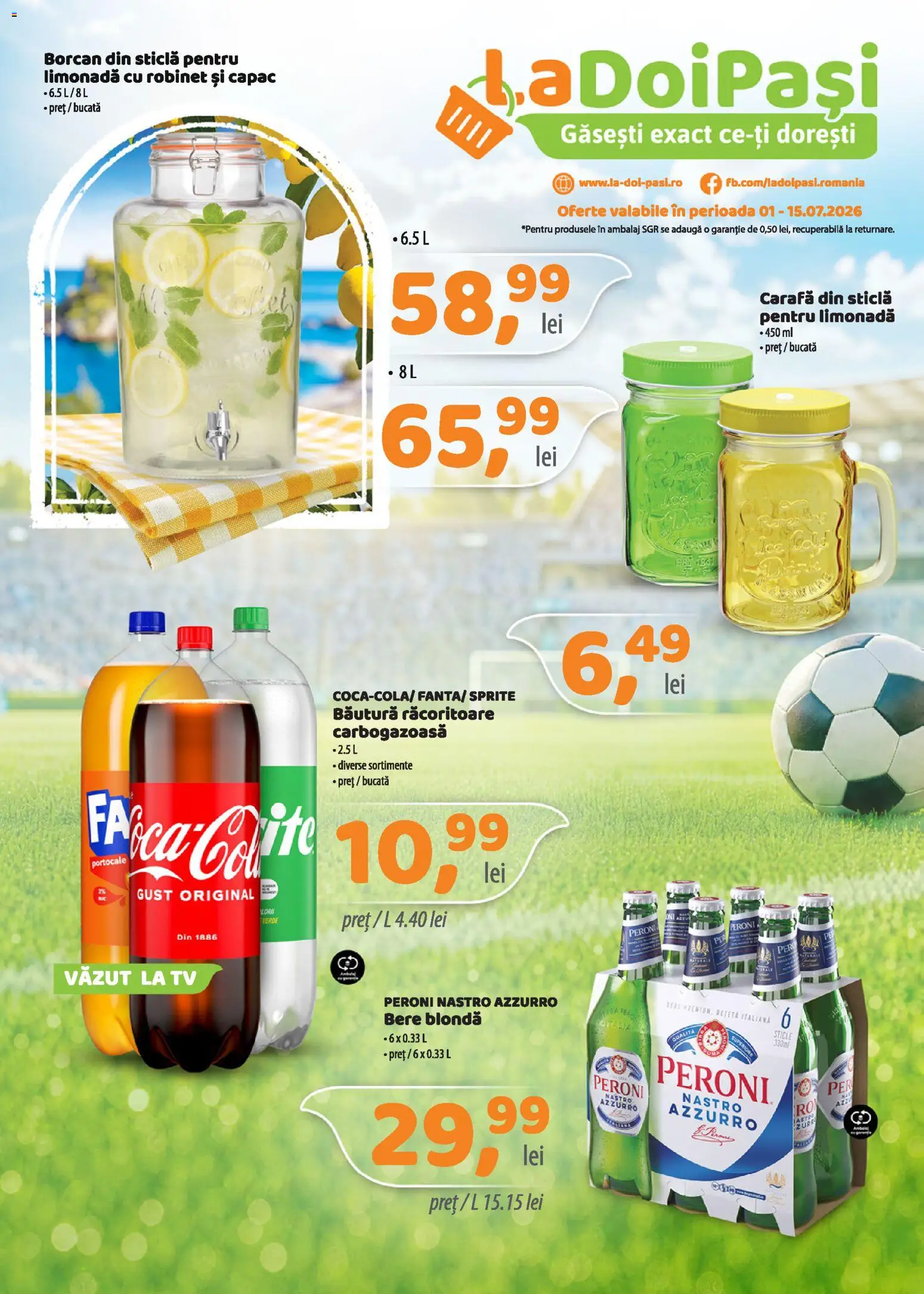 Noul catalog LaDoiPași – valabil de la 01.07.2026 | Pagină: 1 | Produse: Sıcak su torbası, Borcan, Carafă, Bere