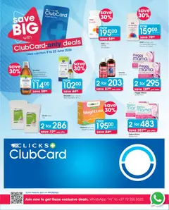 Clicks specials catalogue – valid from 09.06.2026 | Page: 4 | Products: Iron, Vitamins, Nasal spray