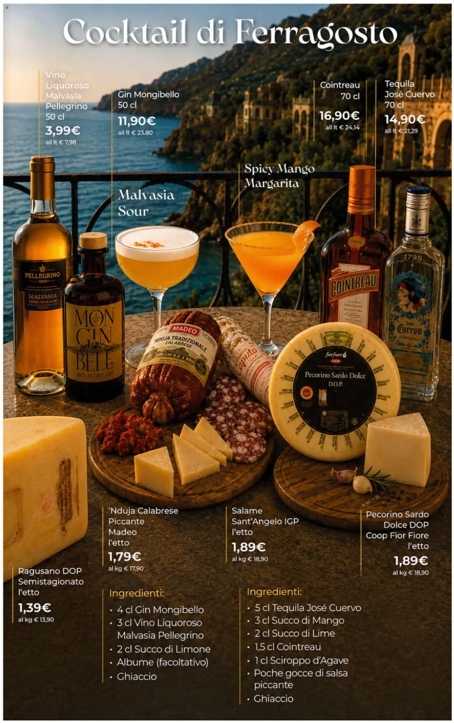 Volantino Ipercoop del 11/08/2026 | Pagina: 45 | Prodotti: Vino liquoroso, Succo di lime, Cocktail, Ingredienti