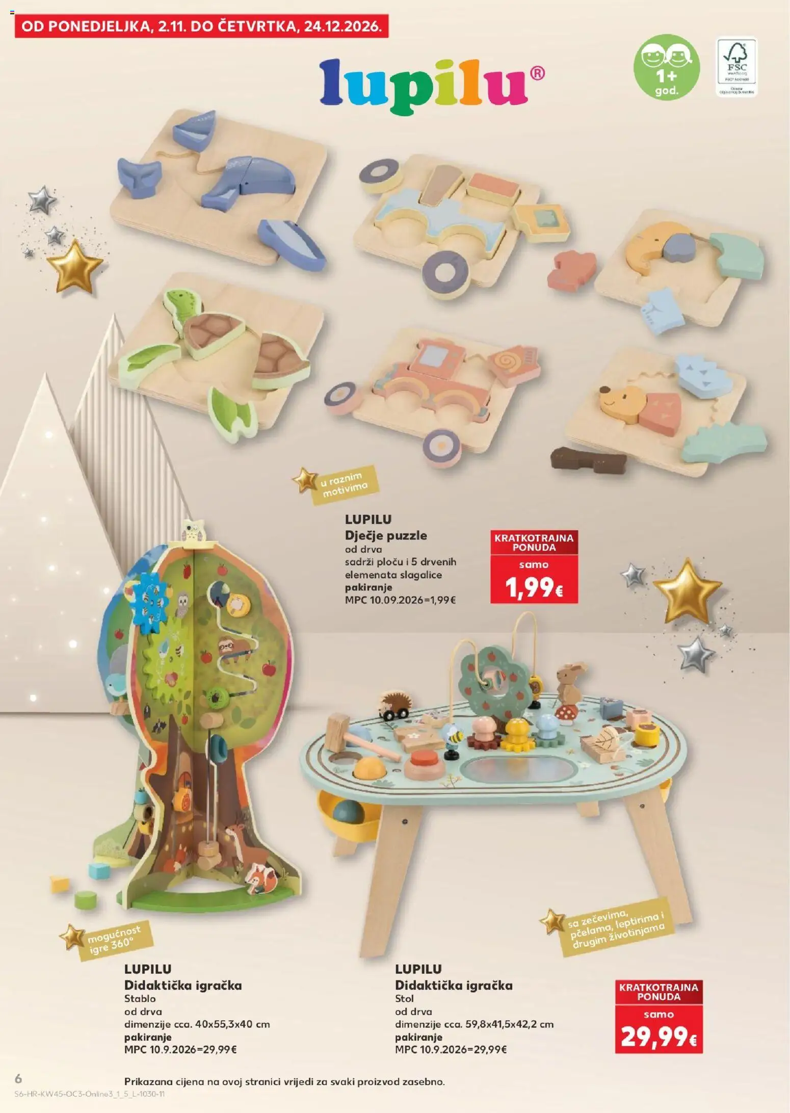 Kaufland katalog | vrijedi od 02.11.2026 | Stranica: 6 | Proizvodi: Puzzle, Stol, Didakticka igračka, Igračka