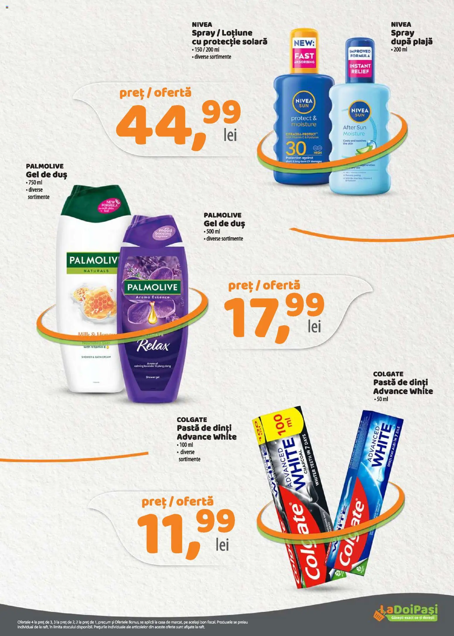 Noul catalog LaDoiPași – valabil de la 01.06.2026 | Pagină: 17 | Produse: Duș, Protecție solară, Gel de duș, Pastă de dinți