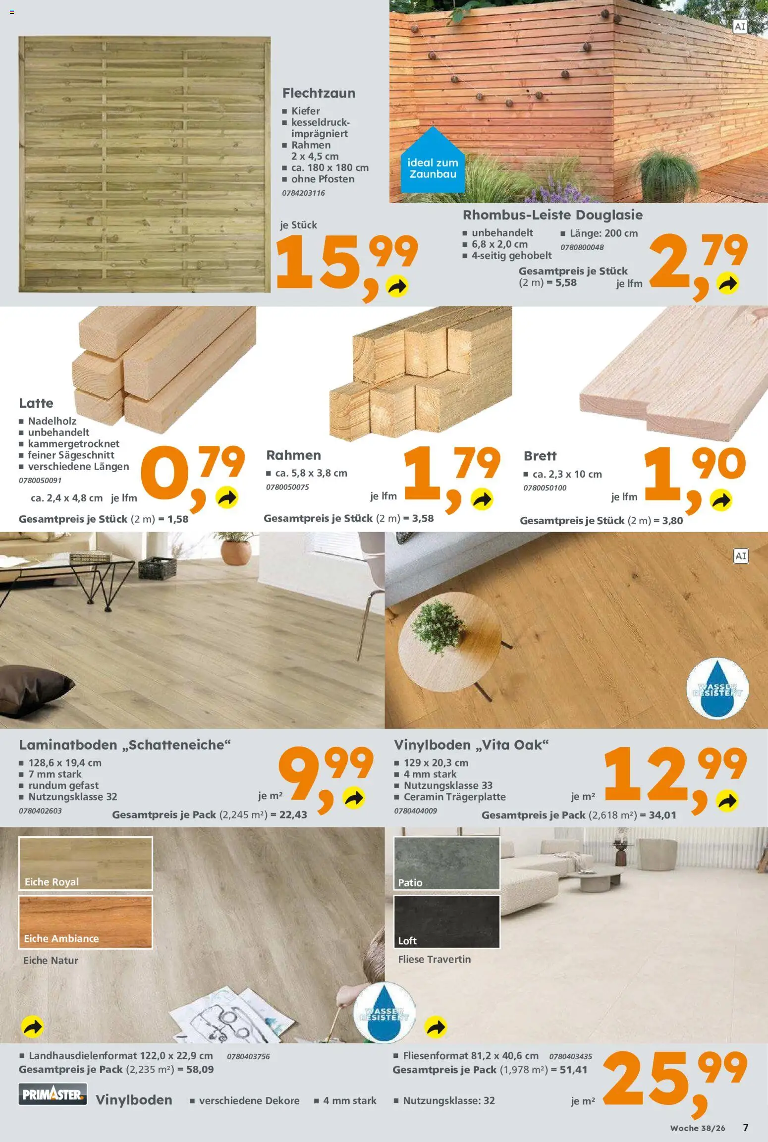 Globus Baumarkt Prospekt Schweinfurt – gültig ab 14.09.2026 | Seite: 7