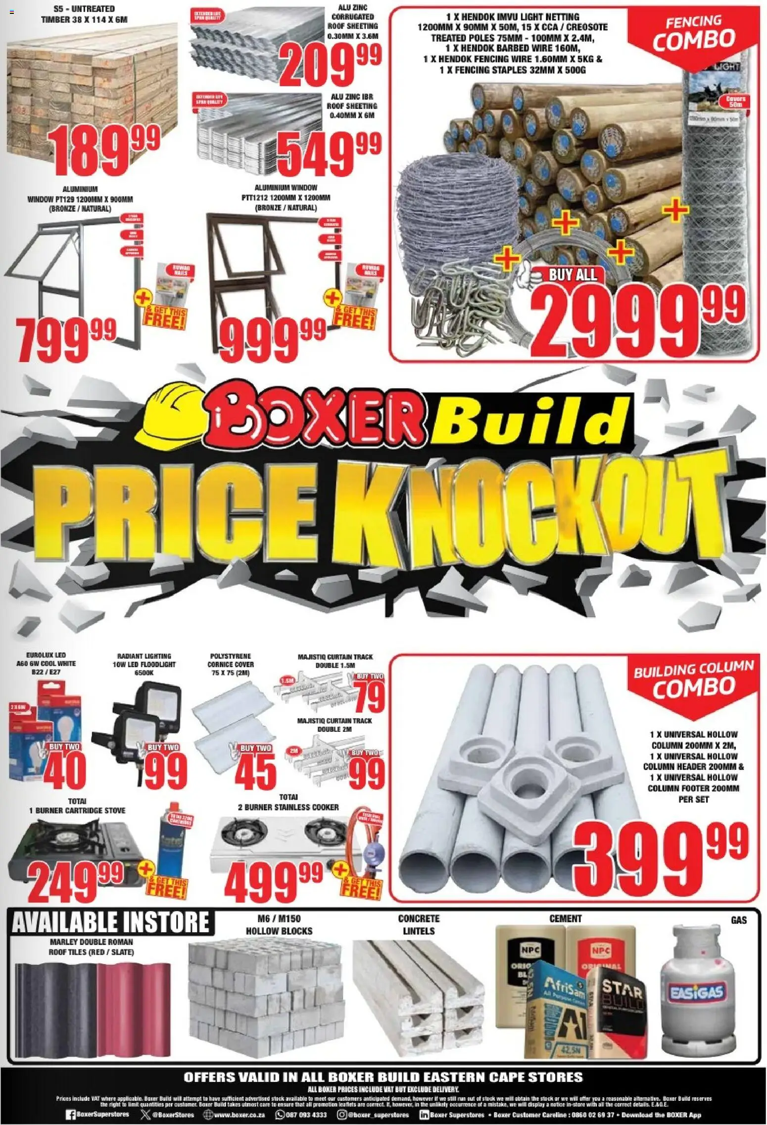 New Boxer catalogue – valid from 08.06.2026 | Page: 3 | Products: Cover, Light, Stock, Cement