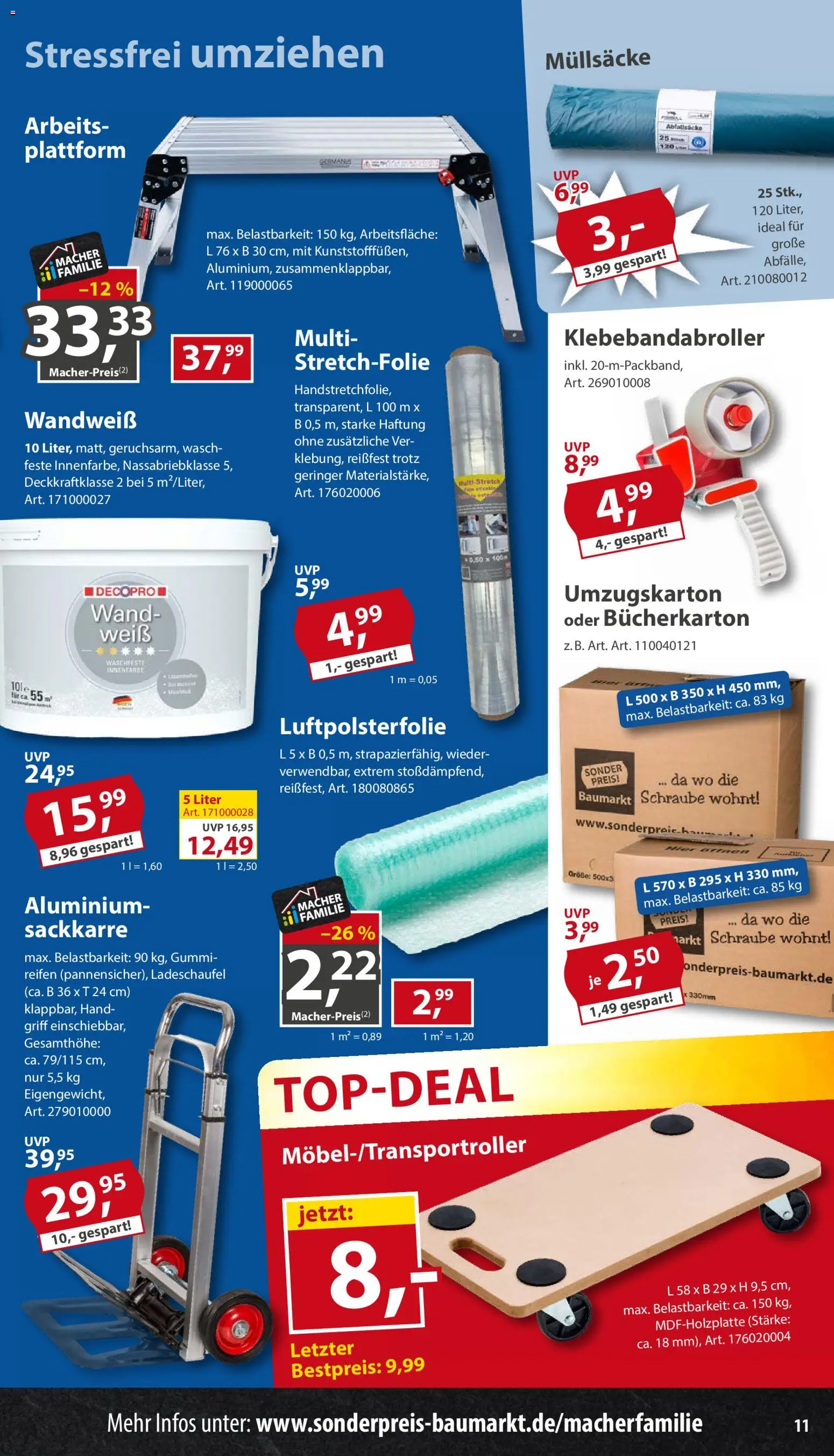 Sonderpreis Baumarkt Prospekt – gültig ab 15.08.2026 | Seite: 11