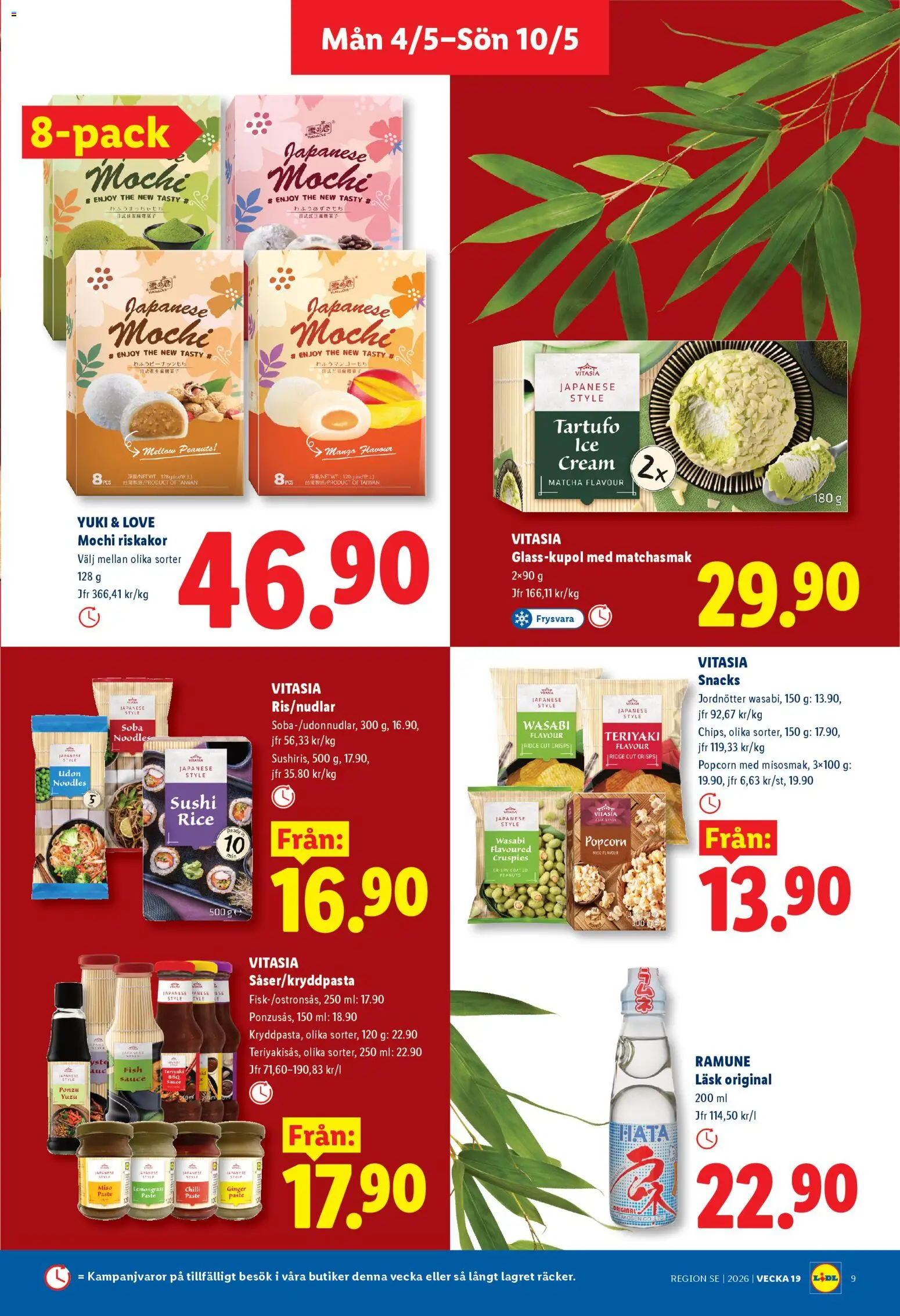 Lidl reklamblad aktuell från 04.05.2026 | Sida: 9 | Produkter: Jordnötter, Riskakor, Popcorn