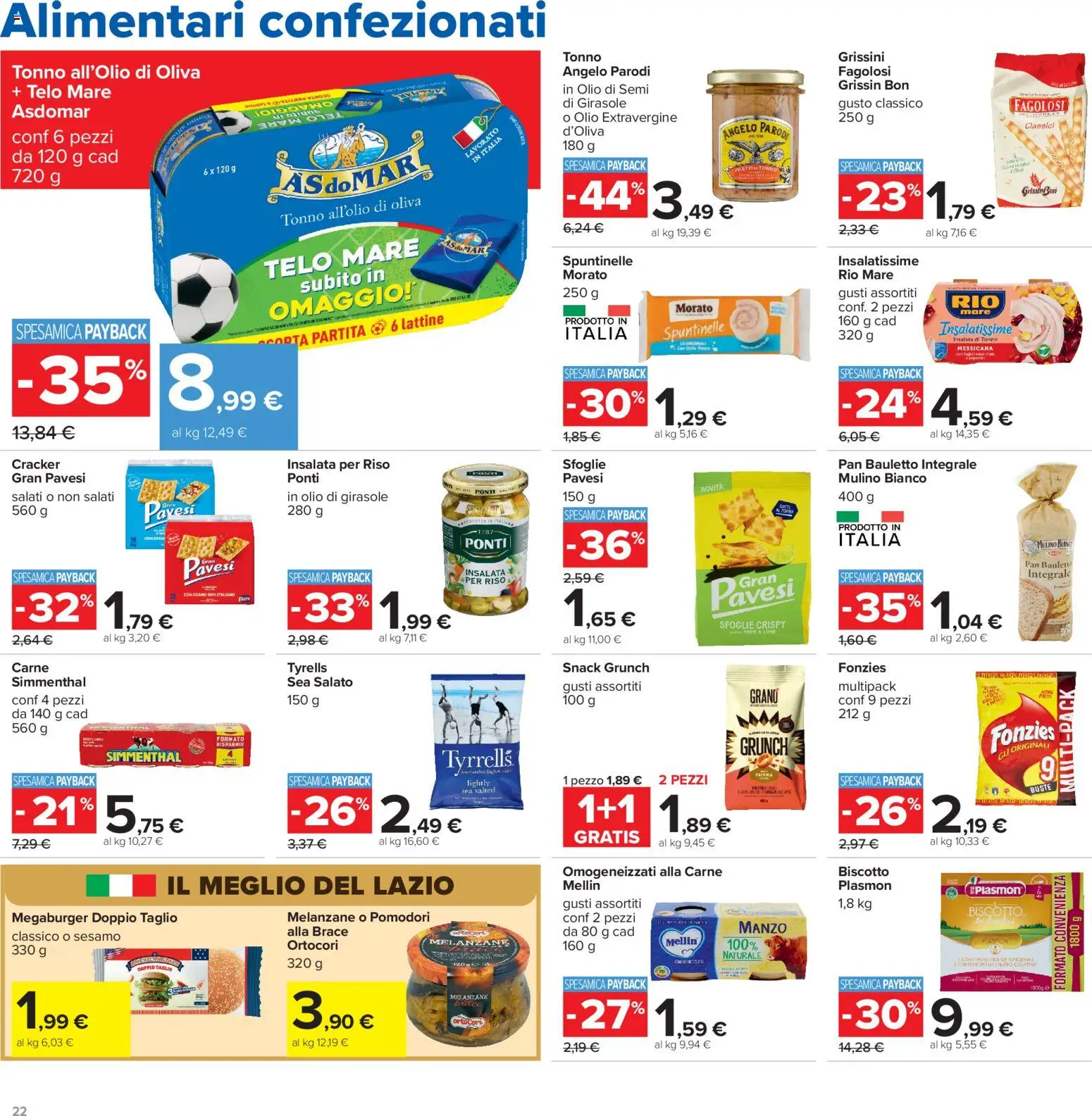 Volantino Carrefour del 16.06.2026 | Pagina: 22 | Prodotti: Riso, Insalata, Olio, Olio di girasole
