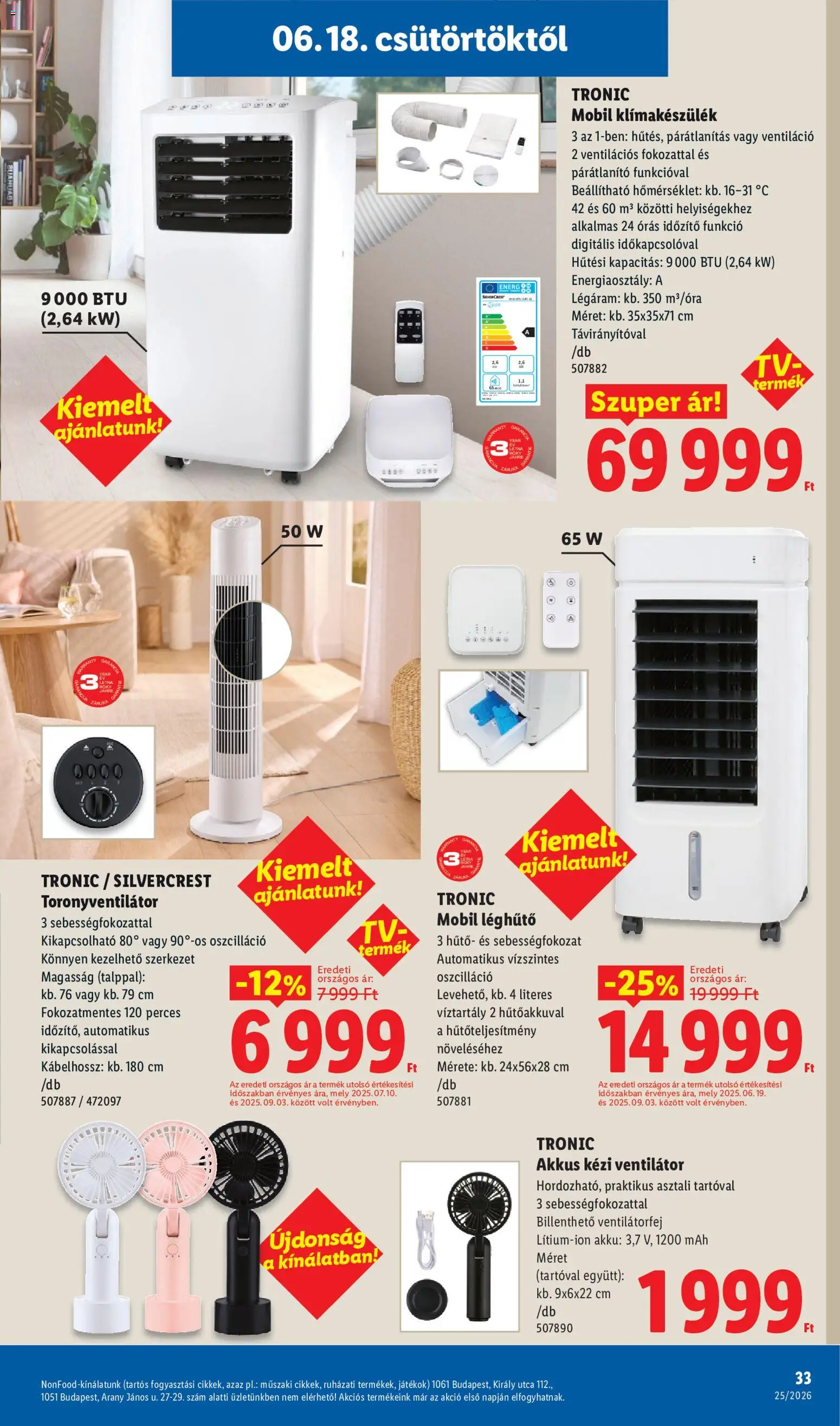 Lidl akciós ujság - amely érvényes a következő dátumtól: 18.06.2026 | Oldal: 33
