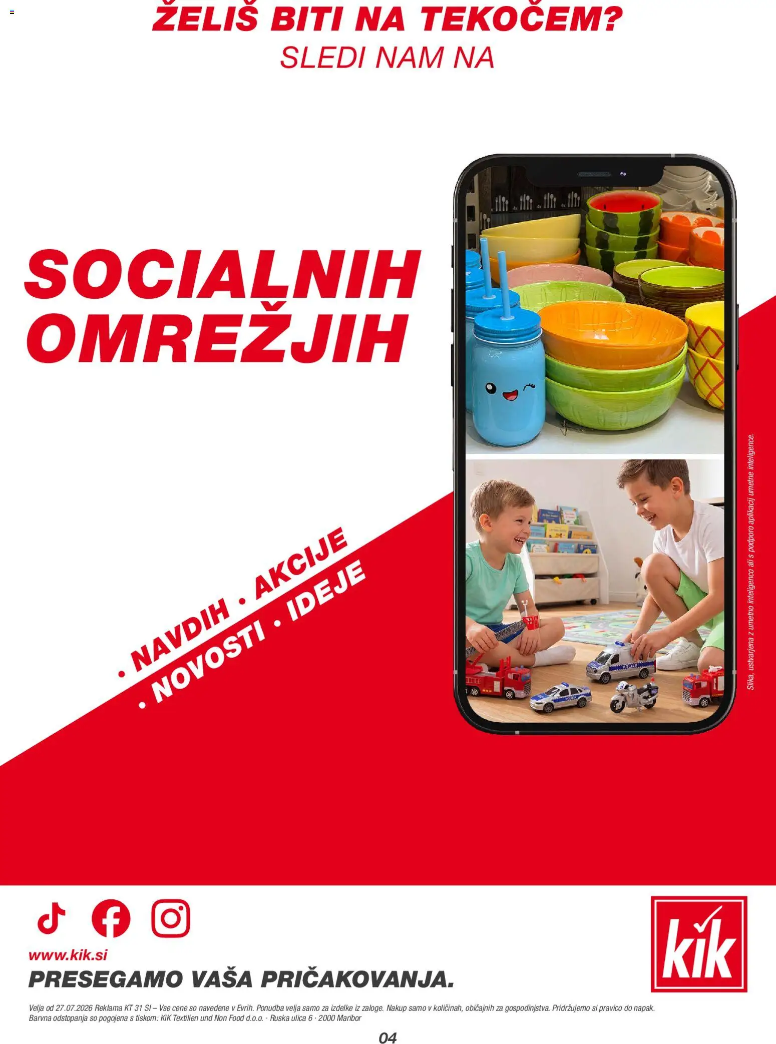 Novi Kik katalog ponudbe – veljaven od 27.07.2026 | Stran: 4