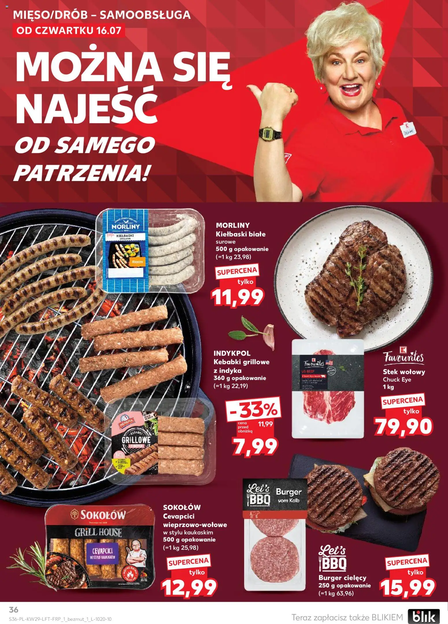 Kaufland Polsko leták od 16.07.2026 | Strana: 36 | Produkty: Burger