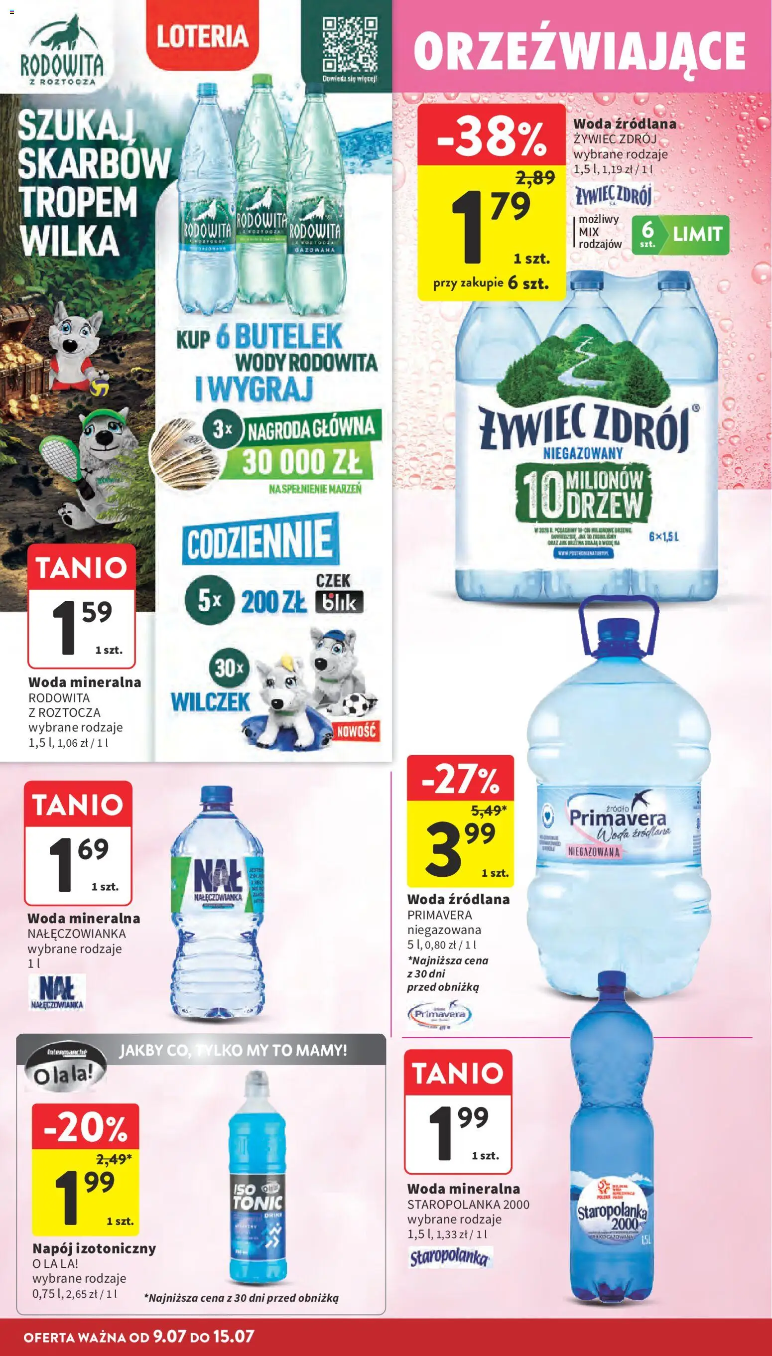 Intermarche gazetka od 09.07.2026 | Strona: 30 | Produkty: Woda źródlana, Woda