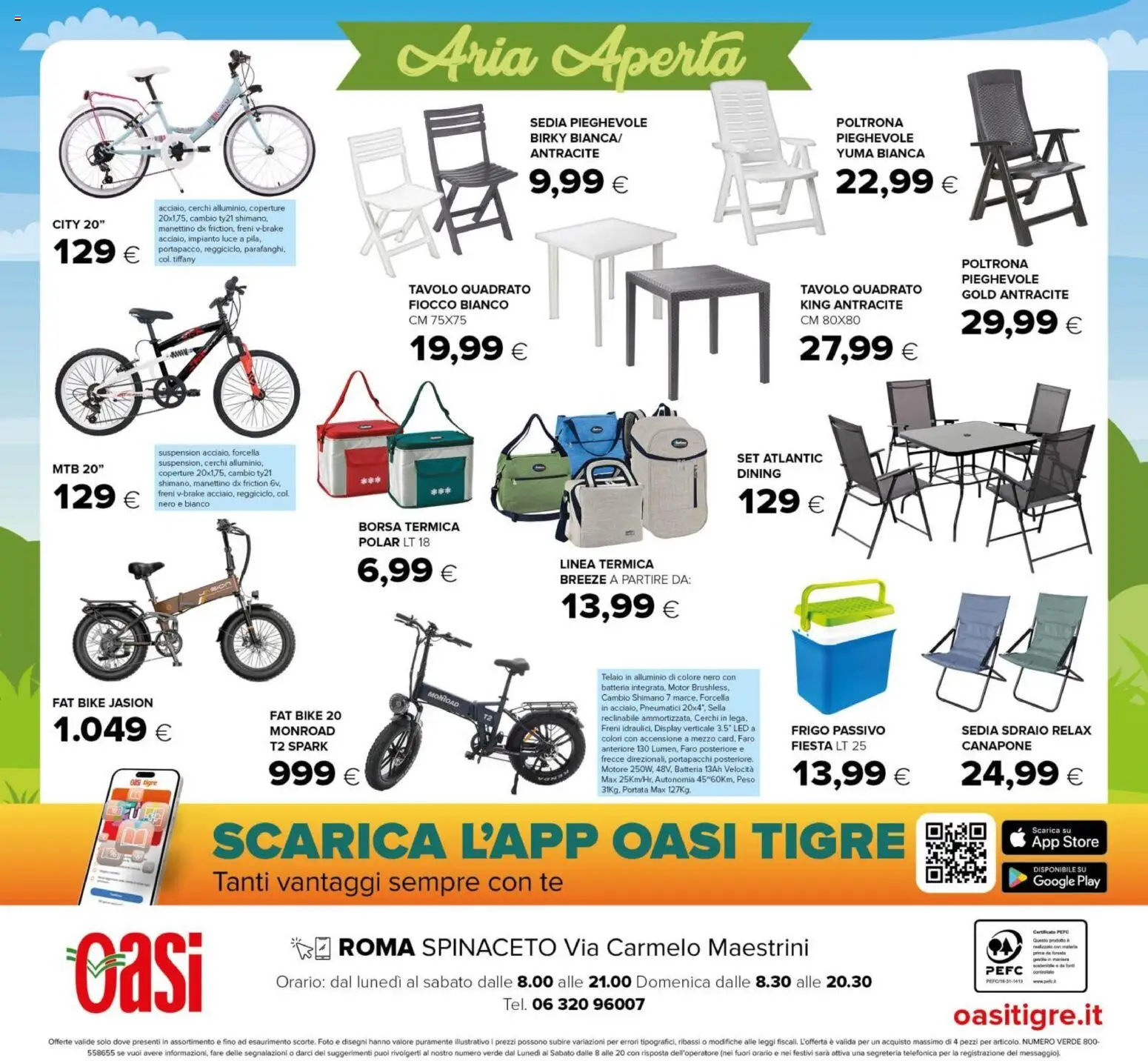 Volantino Oasi del 20.05.2026 | Pagina: 32 | Prodotti: Sdraio, Borsa, Tavolo, Batteria