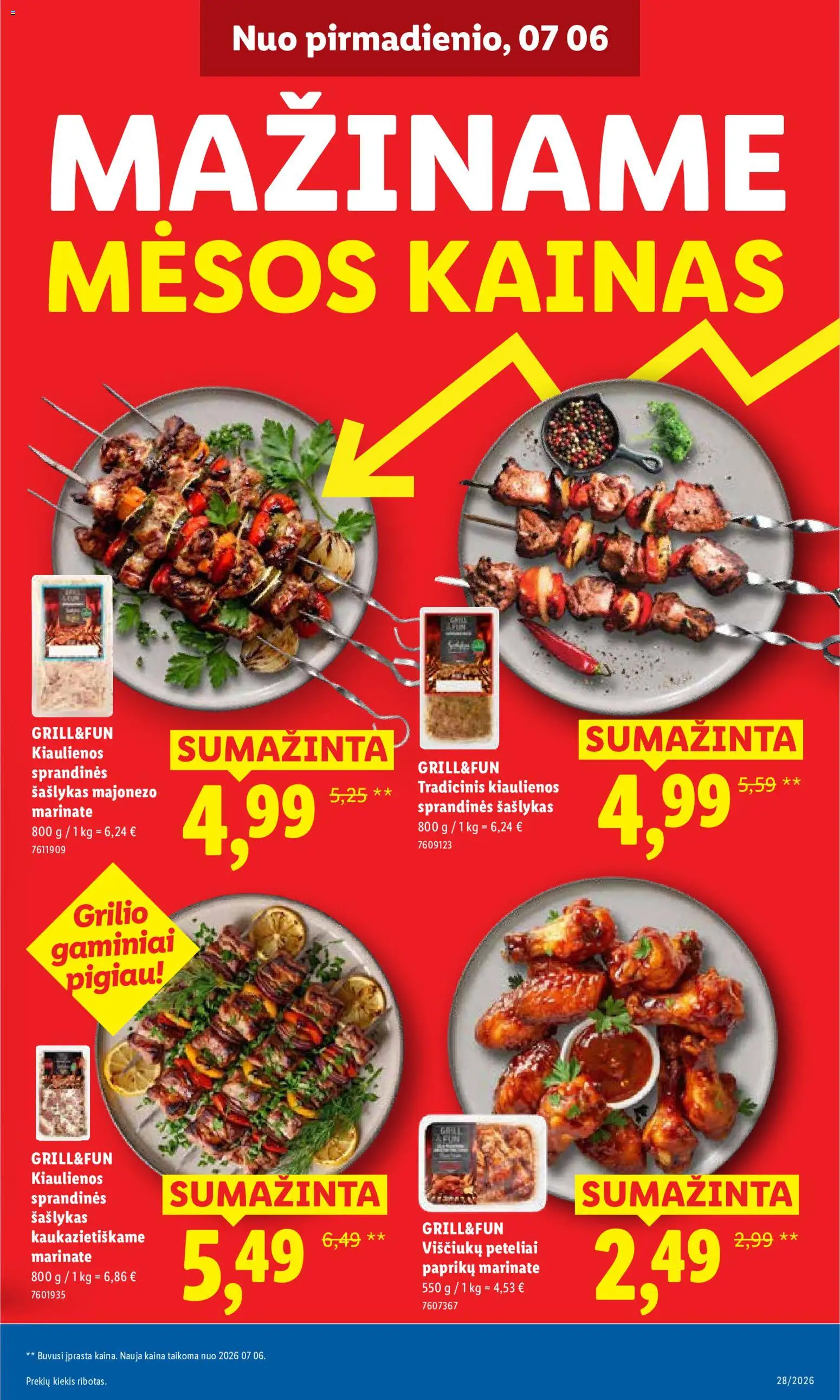 LIDL akcijos nuo 2026.07.06 | Puslapis: 3 | Prekių: Kiaulienos