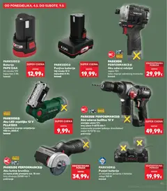 PARKSIDE® Aku LED svjetiljka 12 V PLLA12D3, 2 podesiva stupnja osvjetljenja 480 lm, 6500 K komad - Pregled kataloga iz trgovine Kaufland, vrijedi od 29.04.2026 | Stranica: 45