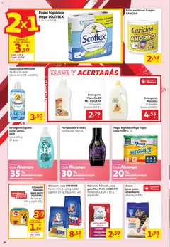 Vista previa Alcampo Canarias válido desde el 16.06.2026 | Página: 24 | Productos: Papel higienico, Ropa, Suavizante, Φίλτρο καφέ