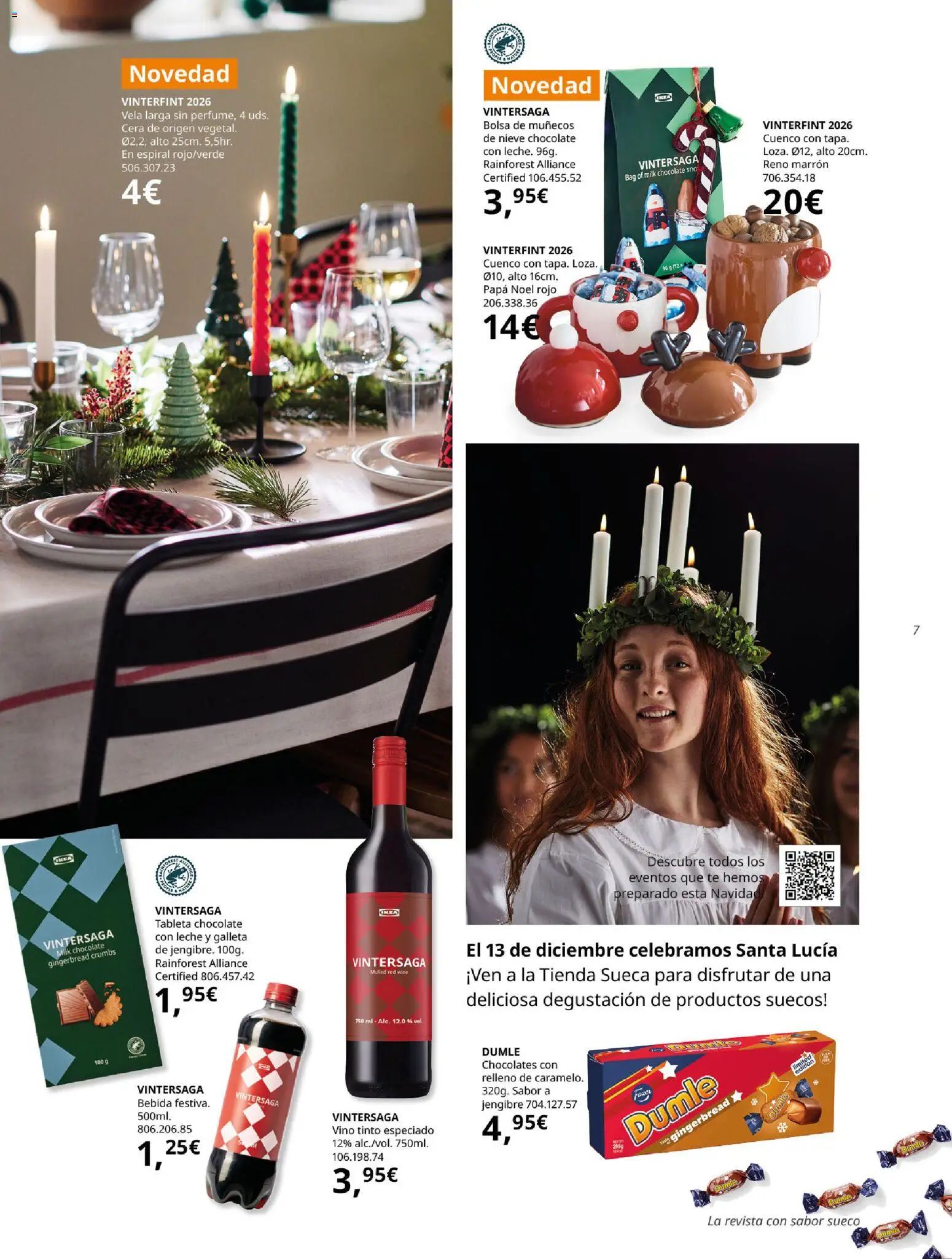IKEA - Fika │ válido desde el 01/10/2026 | Página: 7 | Productos: Vino, Tableta, Vela, Bolsa