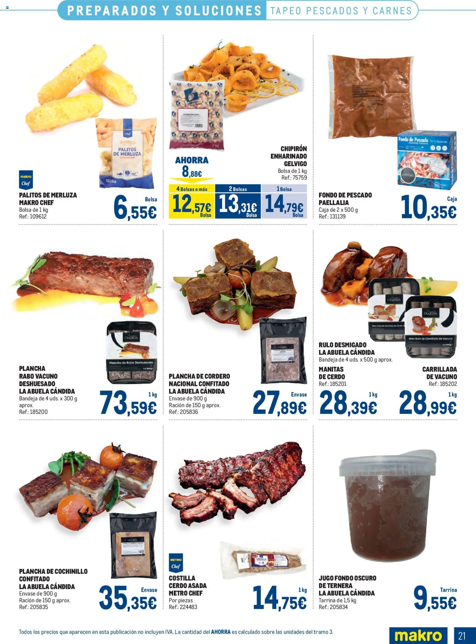 Makro Congelados Centro │ válido desde el 03/08/2026 | Página: 21 | Productos: Cerdo, Pescado, Bandeja, Caja