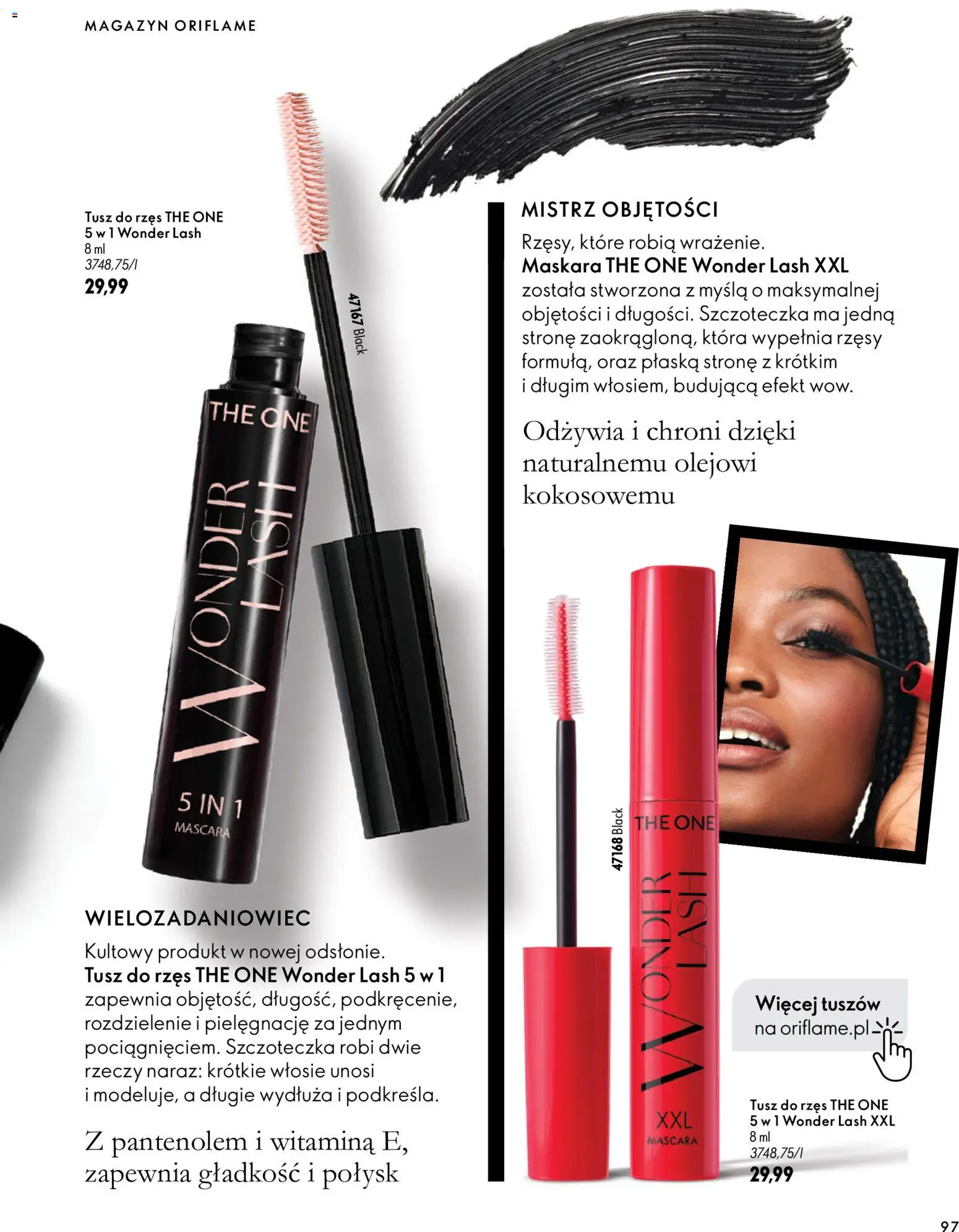 Oriflame Katalog 14 2026 od 30.09.2026 | Strona: 97 | Produkty: Maskara, Tusz do rzęs