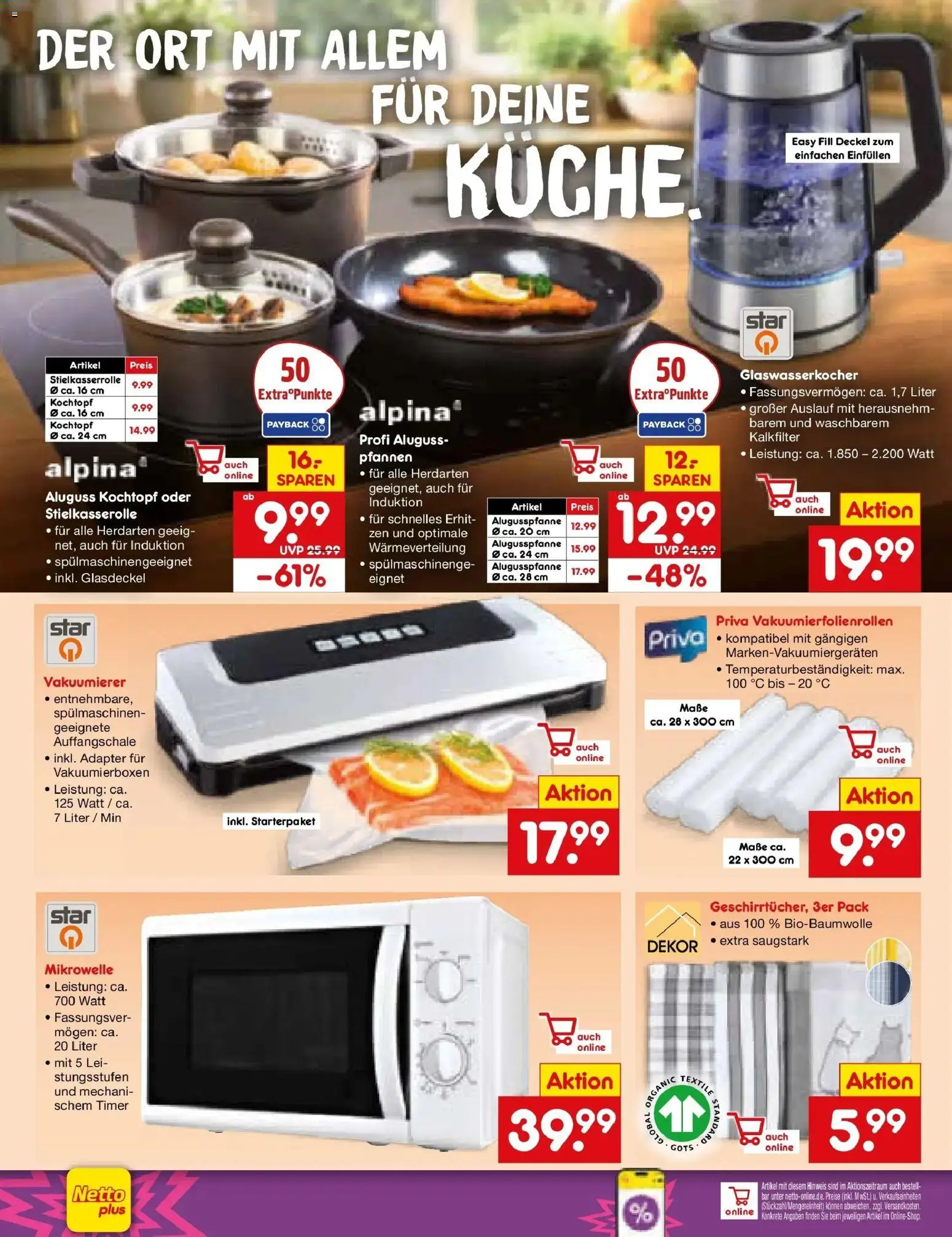 Netto Marken-Discount Prospekt Mannheim	 – gültig ab 17.05.2026 | Seite: 16 | Produkte: Adapter, Mikrowelle, Vakuumierer, Küche
