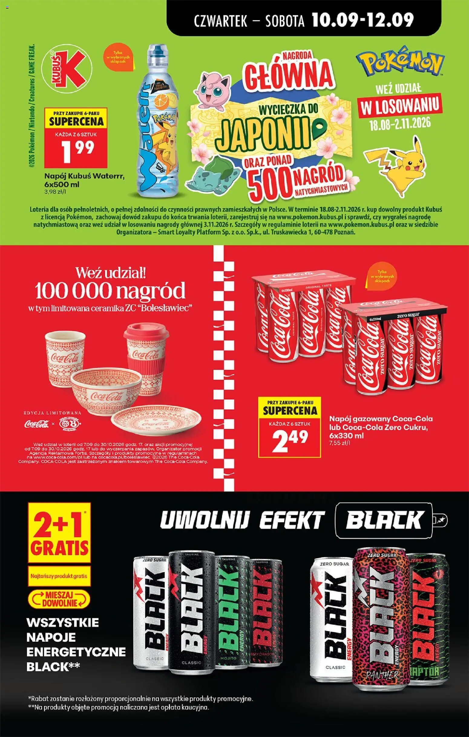 Biedronka Polsko leták - Codziennie niskie ceny od 10.09.2026 | Strana: 79 | Produkty: Coca cola, Nápoje, Coca Cola Zero, Cola