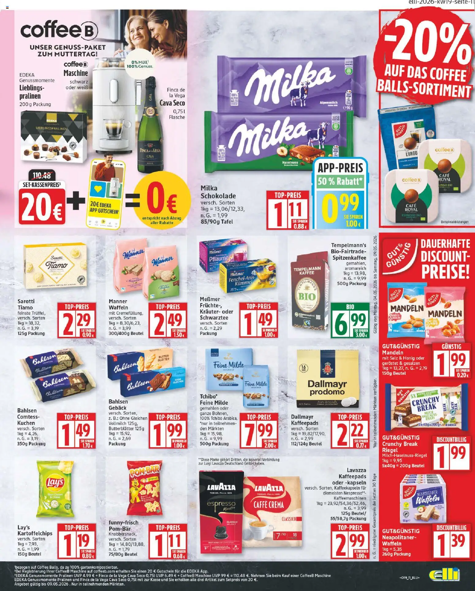 Elli Markt Prospekt Erwitte  – gültig ab 04.05.2026 | Seite: 11 | Produkte: Kaffee, Dallmayr, Salz, Kuchen