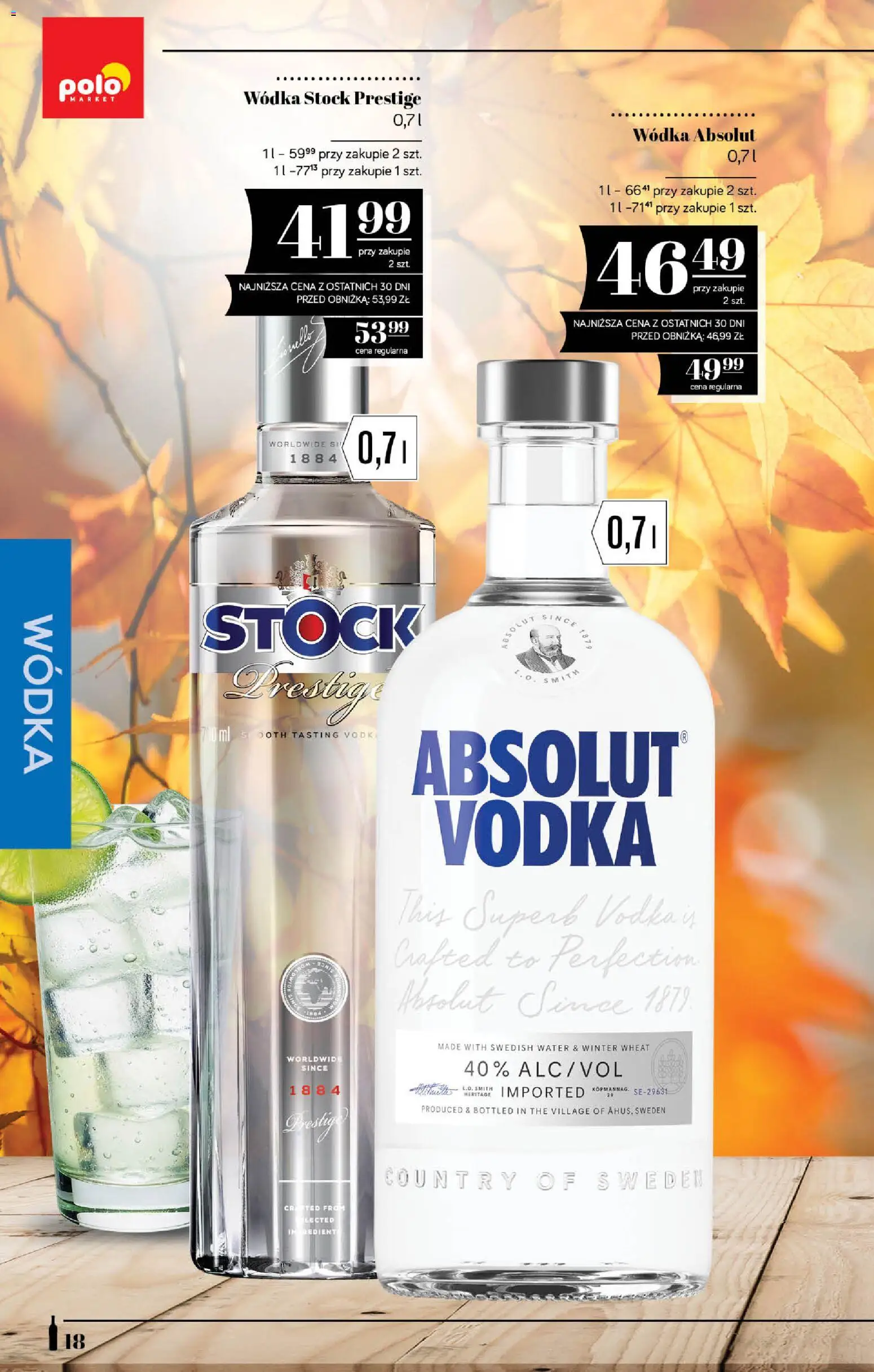 POLOmarket katalog - Alkoholi od 24.09.2026 | Strona: 18 | Produkty: Wódka Absolut, Absolut vodka, Absolut 1l, Wódka