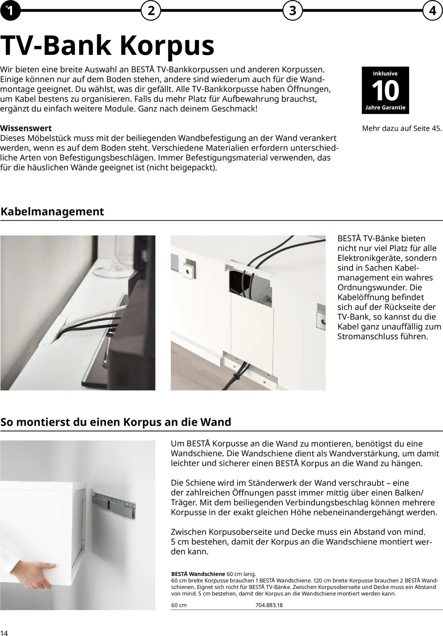 Ikea BESTÅ Kaufhilfe – gültig ab 02.01.2026 | Seite: 14 | Produkte: Kabel, Decke