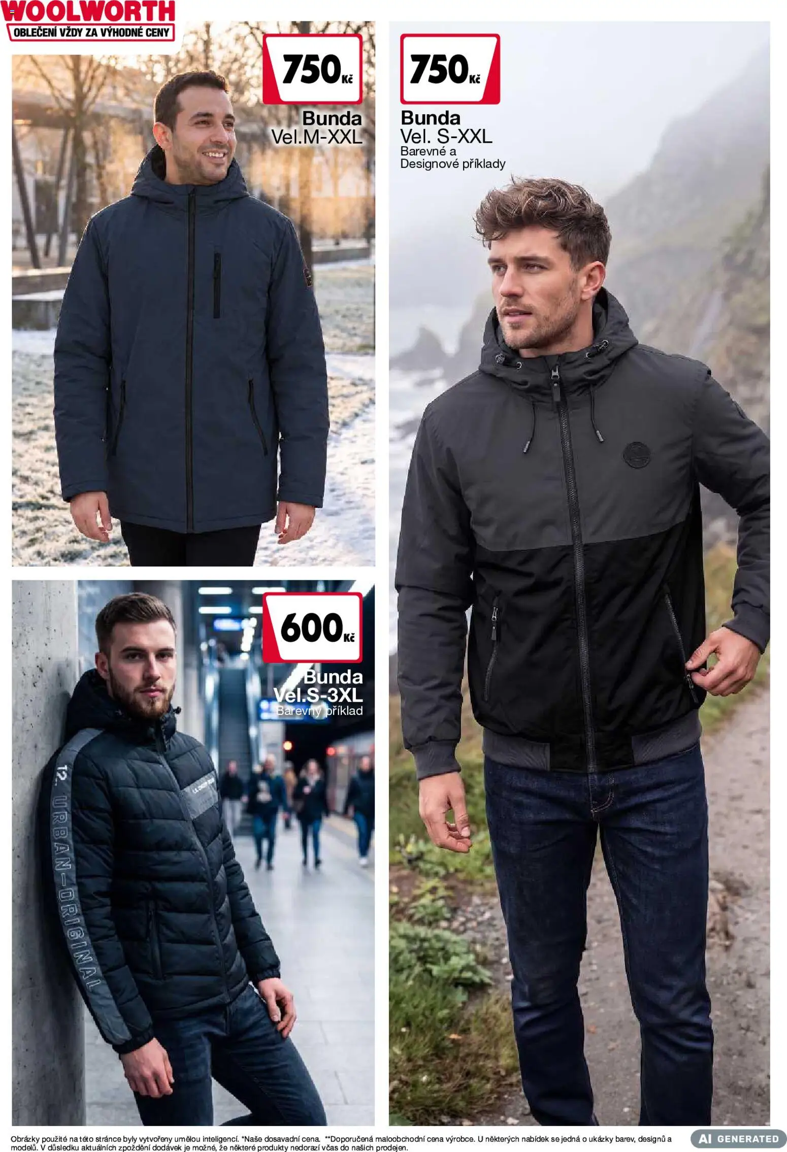 Nové Woolworth akcie – leták je platný od 02.10.2026 | Strana: 12 | Produkty: Bunda