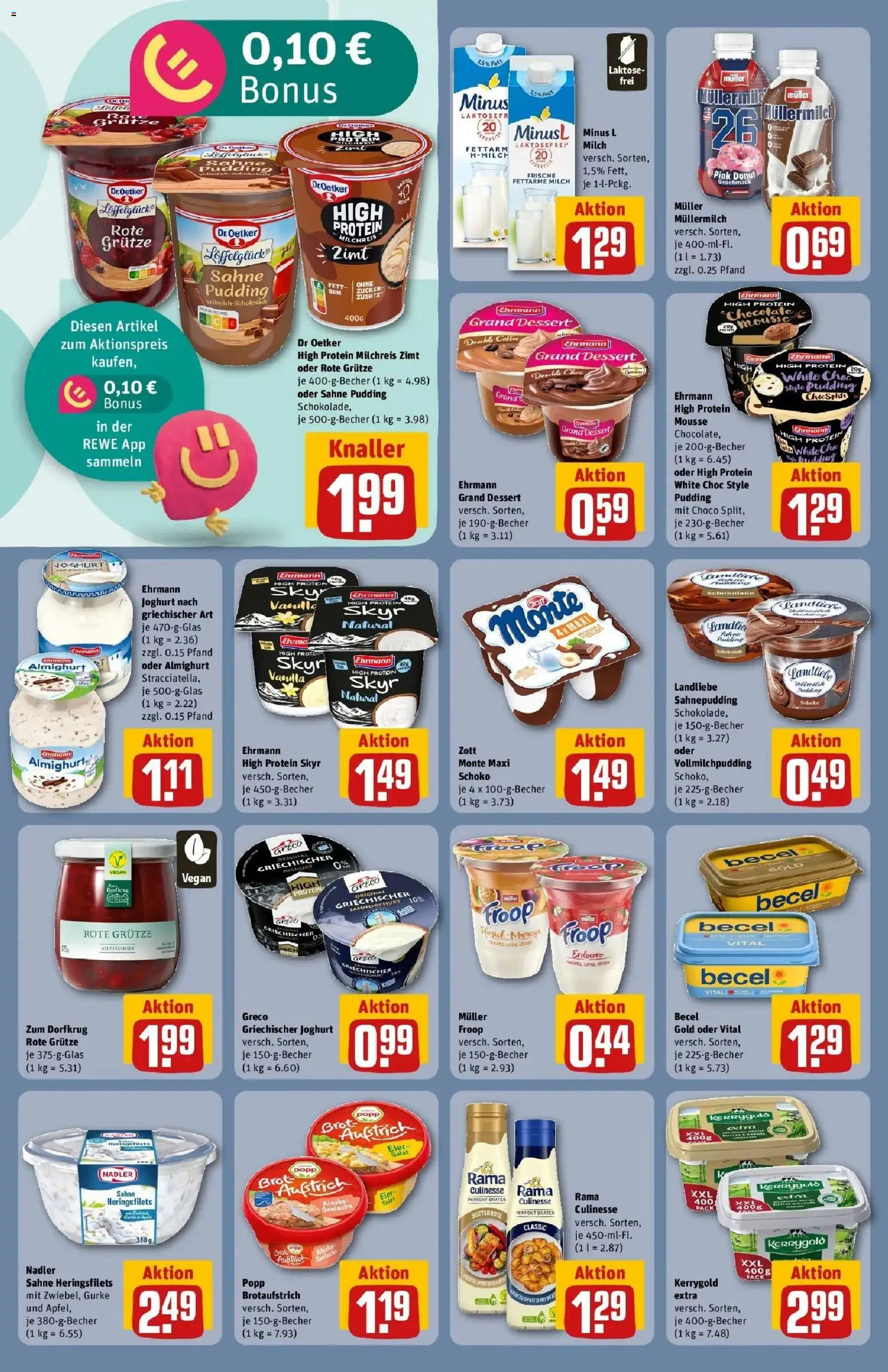 Rewe Prospekt Himmelkron – gültig ab 17.05.2026 | Seite: 16 | Produkte: Schokolade, Ehrmann grand dessert, Skyr, Brot