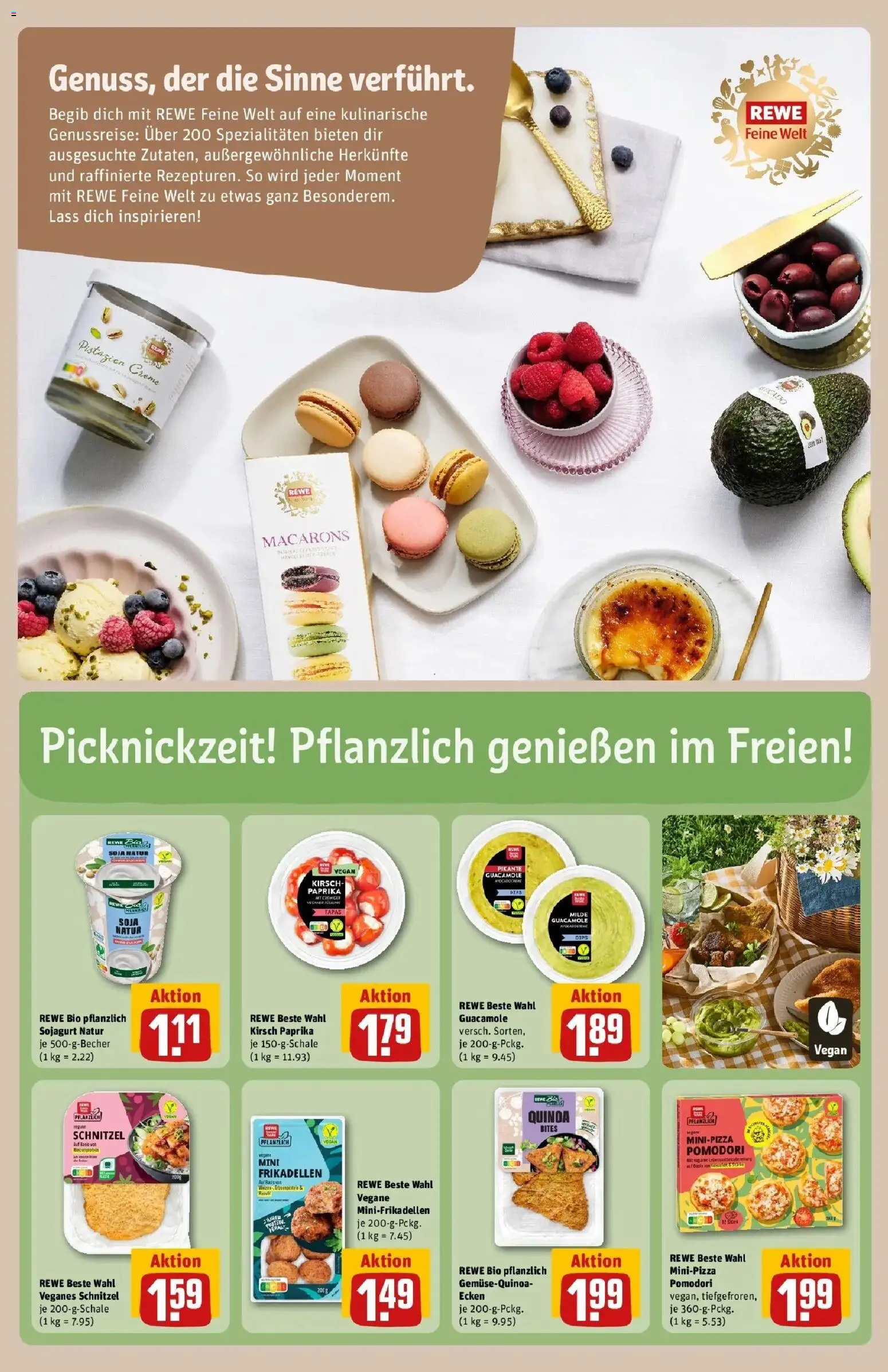 Rewe Prospekt Gießen – gültig ab 06.07.2026 | Seite: 17 | Produkte: Schnitzel, Pistazien, Creme, Paprika