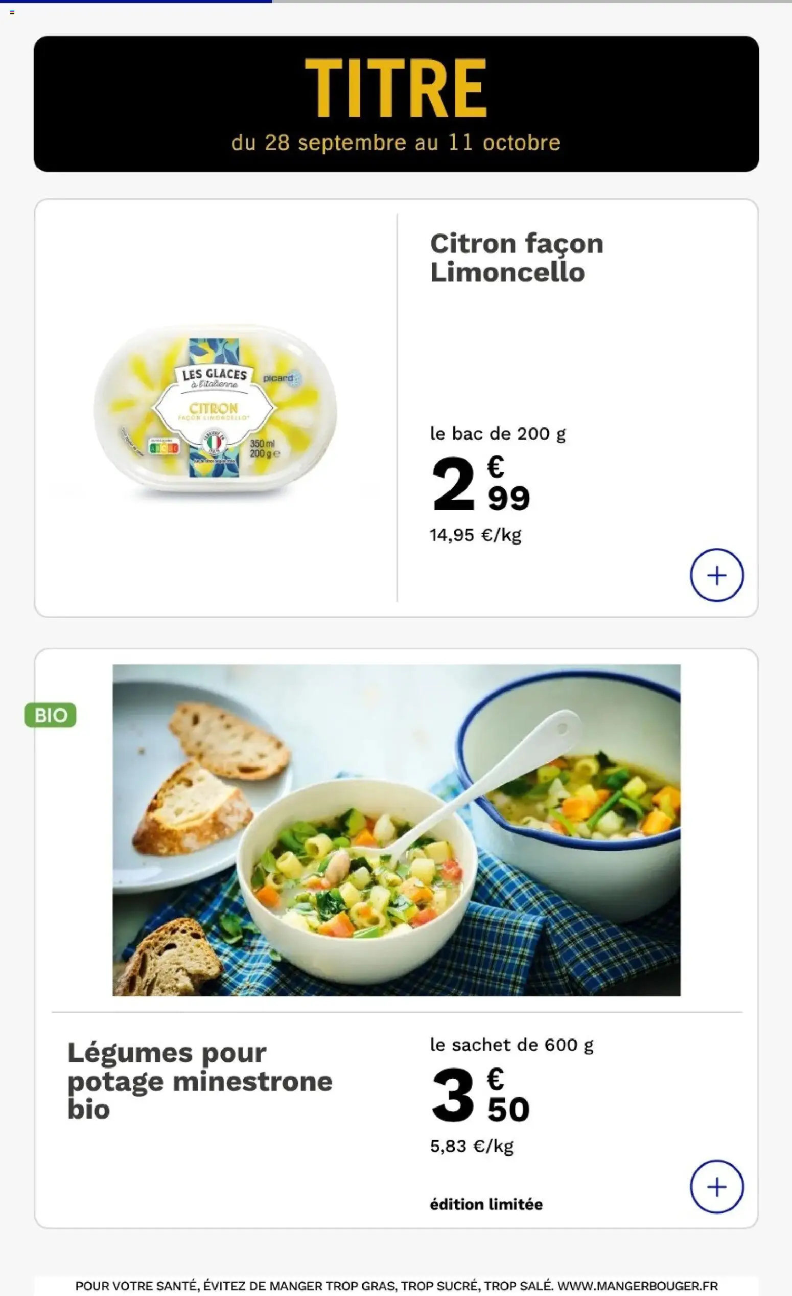 {H1} | Page: 8 | Produits: Glaces, Citron, Limoncello