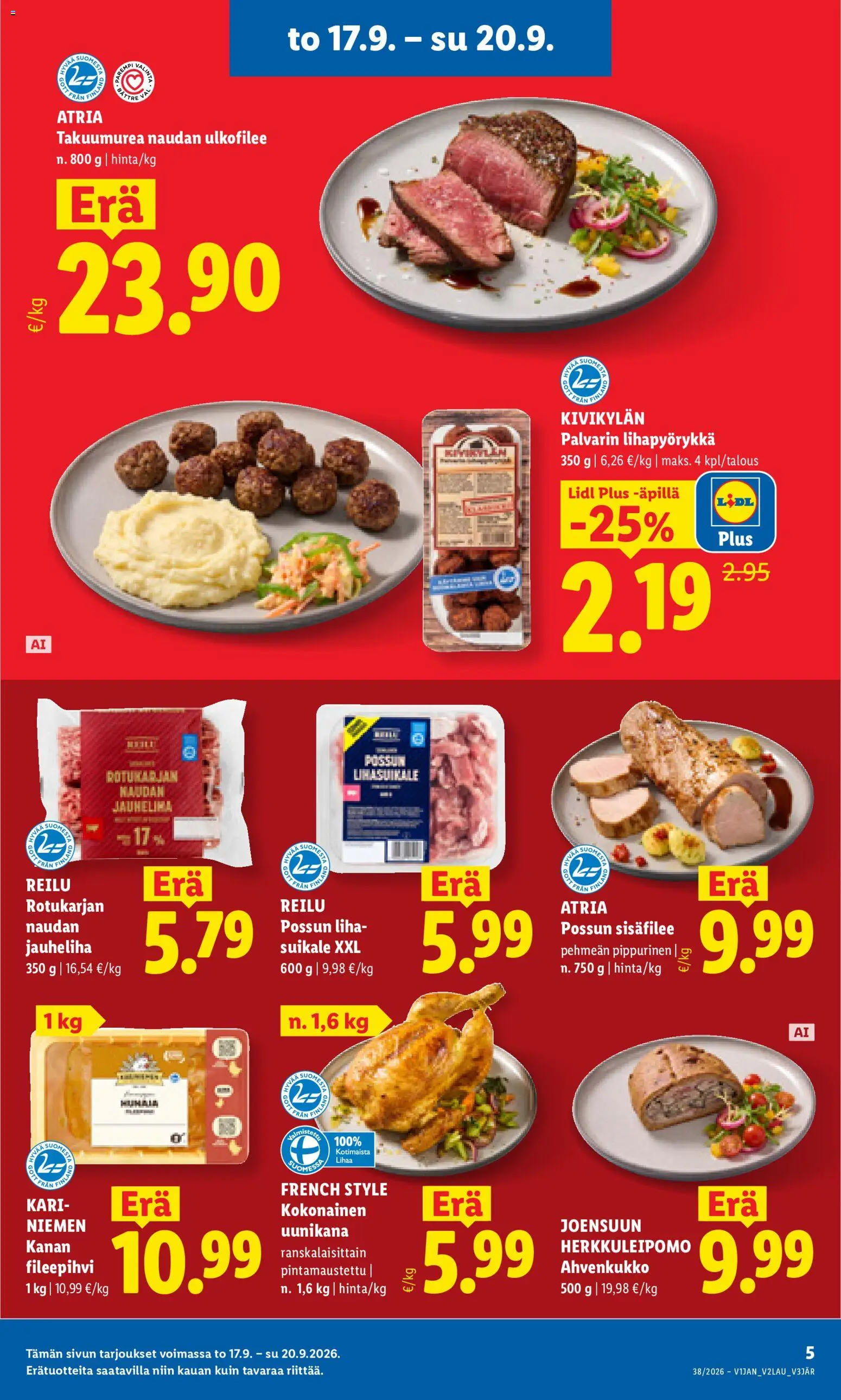 Lidl tarjoukset – voimassa 17/09/2026 alkaen | Sivu: 5