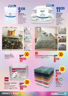 E.leclerc katalog akcije – veljaven od 19.08.2026 | Stran: 47 | Izdelki: Prešita odeja, Prevleka, Rjuha, Jogi