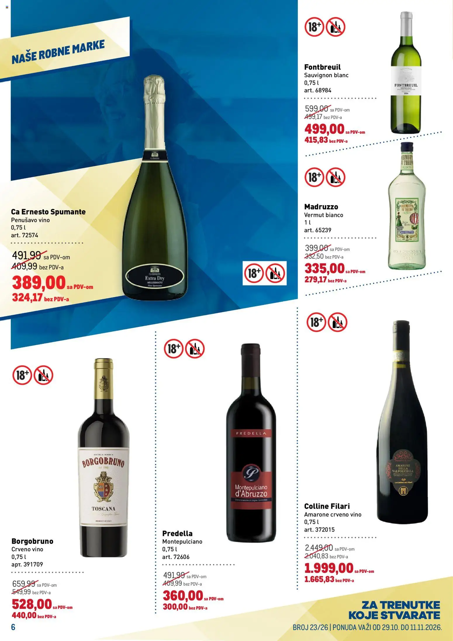 Metro katalog - važi od 29.10.2026 | Strana: 6 | Proizvode: Crveno vino, Vermut, Penušavo vino, Vino