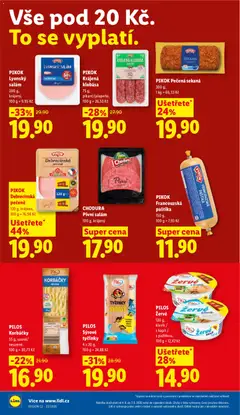 Náhled letáku PILOS Sýrové tyčinky, 4 x 20 g od 04.06.2026 | Strana: 16