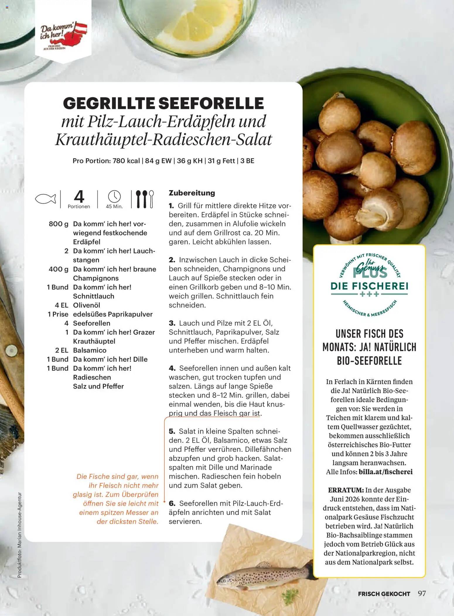 Billa AT akciós ujság - amely érvényes a következő dátumtól: 01.07.2026 | Oldal: 95 | Termékek: Grill