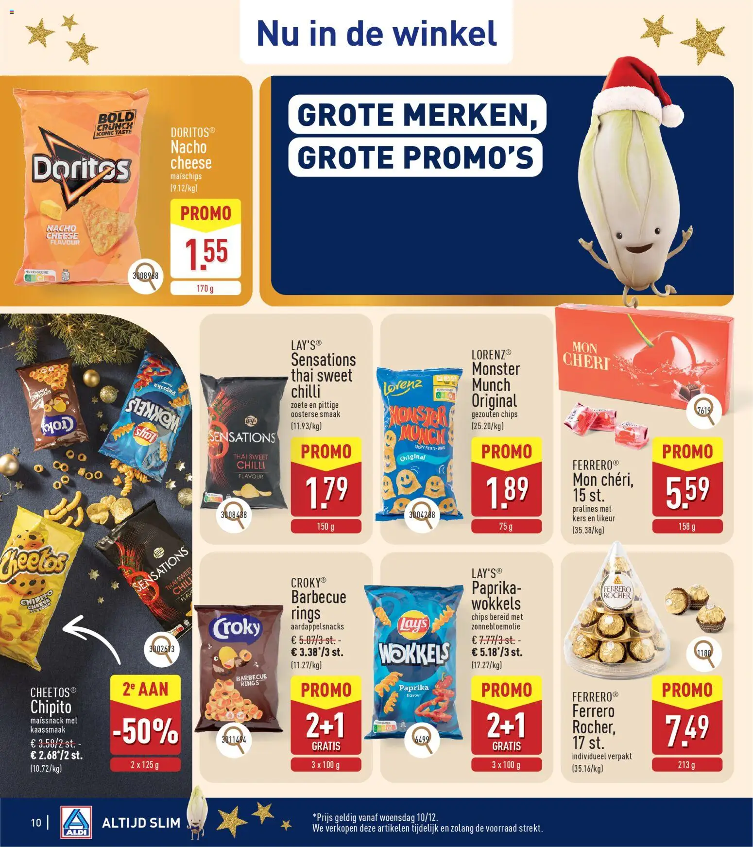 {H1} | Pagina: 10 | Producten: Chips, Monster, Doritos