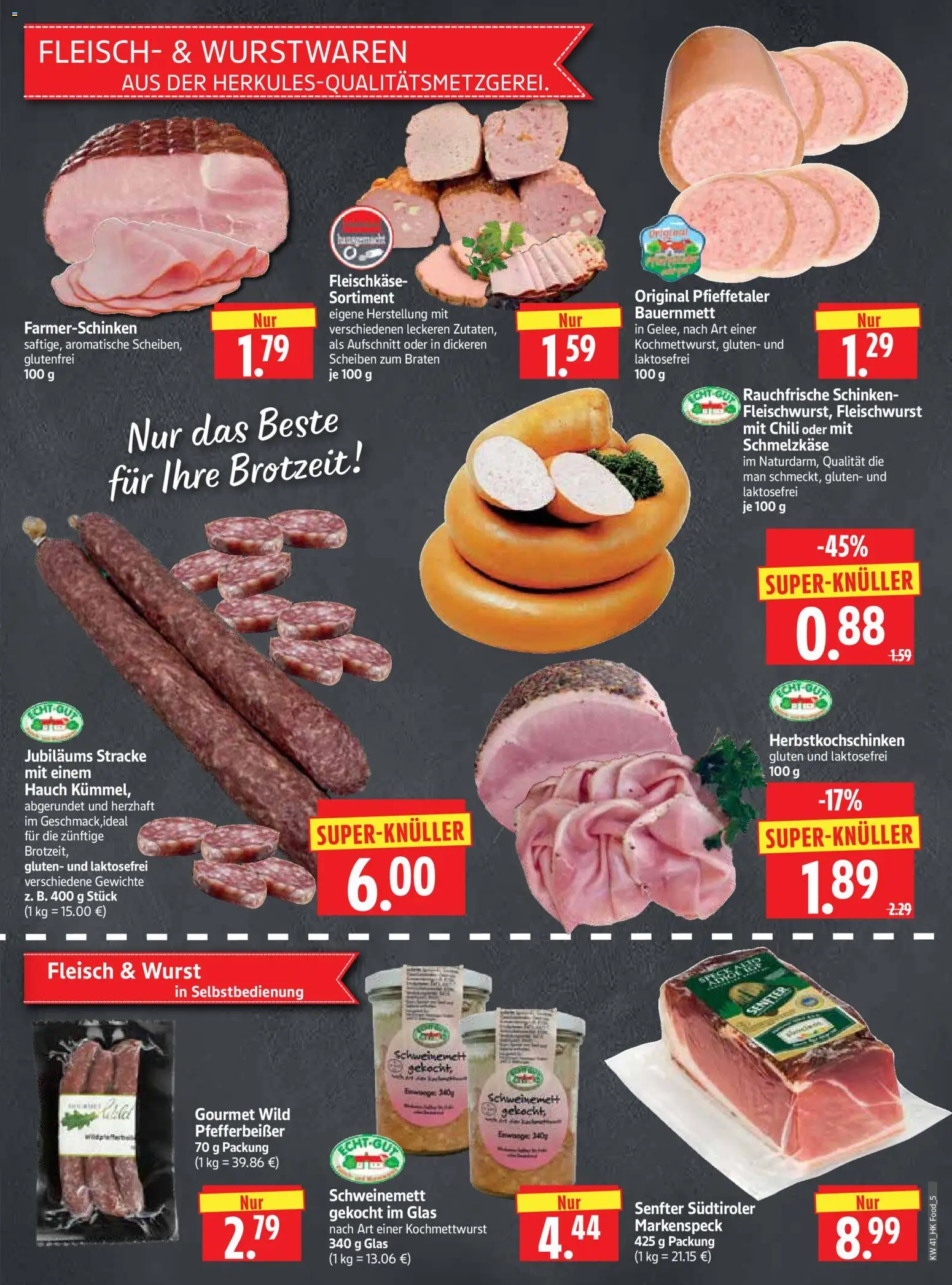 HERKULES Prospekt – gültig ab 05.10.2026 | Seite: 5 | Produkte: Wurst, Chili, Schinken, Fleisch