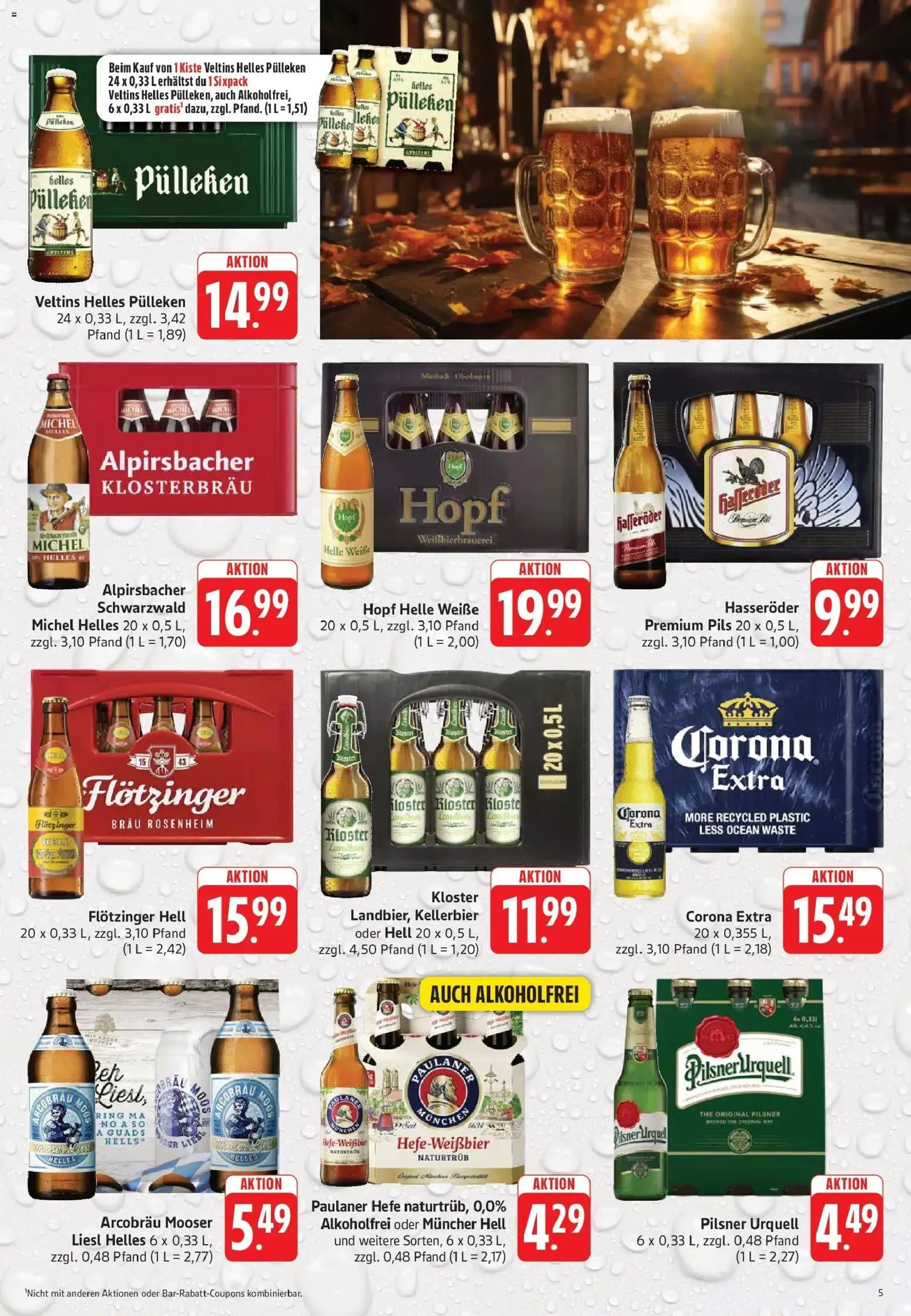 Trinkgut - trinkgut: Wochenangebote (ab 19.10.2026) » Angebote online | Seite: 5 | Produkte: Helles pulleken, Pils, Pilsner urquell, Veltins