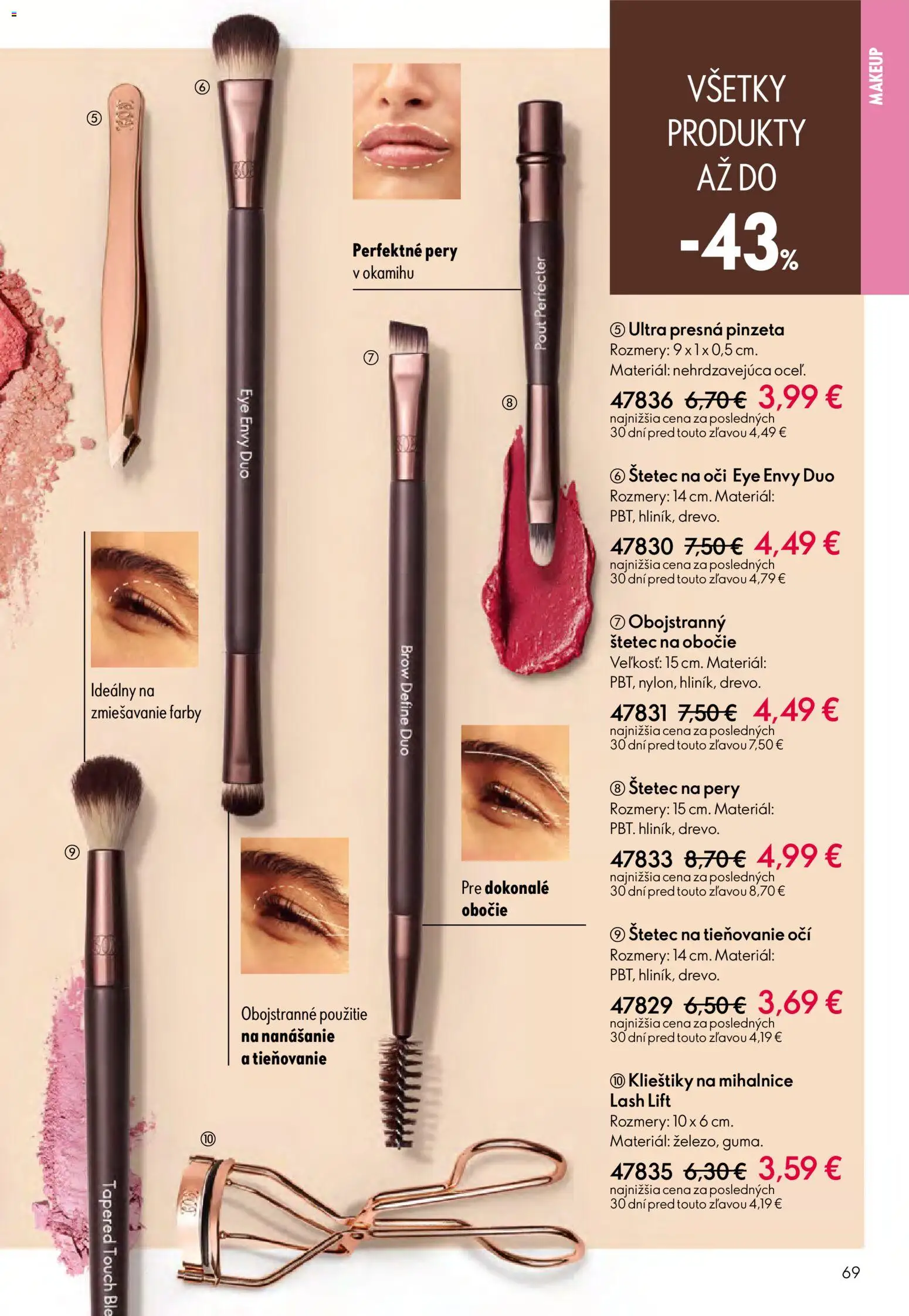 Nové Oriflame akcie – leták je platný od 27.05.2026 | Strana: 69 | Produkty: Štetec