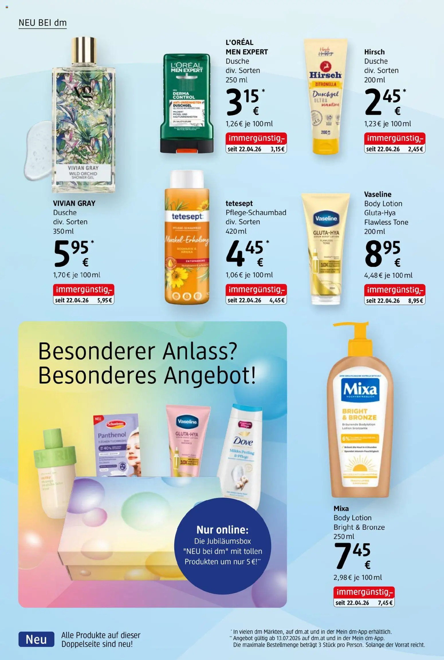 dm drogerie markt Journal Juli 2026 von 09.07.2026 - Aktuelle Angebote | Seite: 18 | Produkte: Matcha, Dusche, Peeling, Duschgel