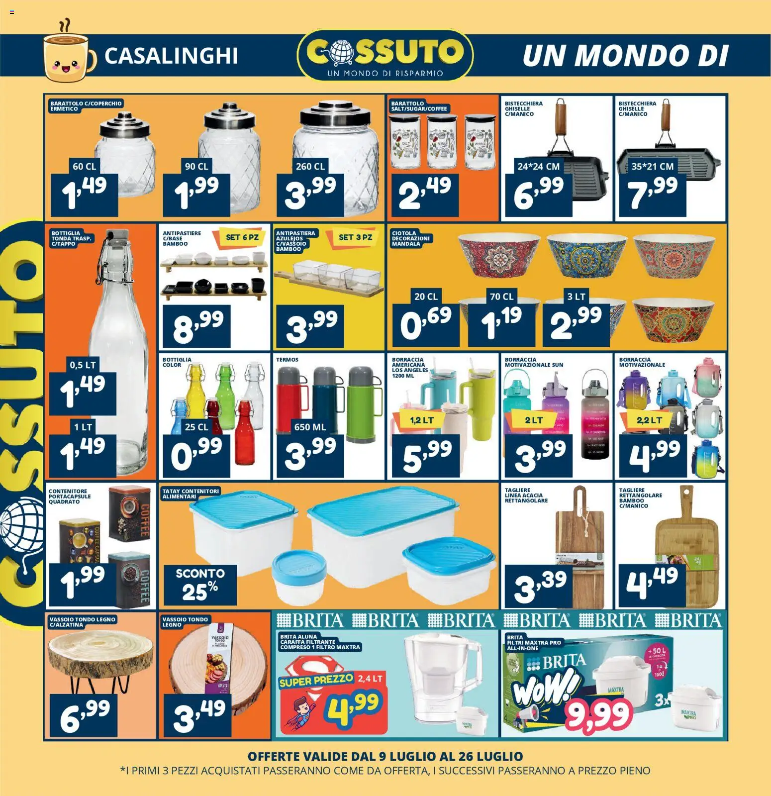 Volantino Cossuto del 09/07/2026 | Pagina: 6 | Prodotti: Caraffa, Contenitore, Ciotola, Decorazioni