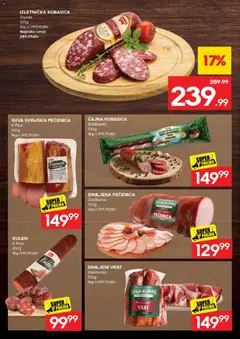 Mercator katalog - pregled Mercator kataloga - važi od 16.07.2026 | Strana: 6 | Proizvode: Kulen, Kobasica, Dimljeni vrat, Pečenica