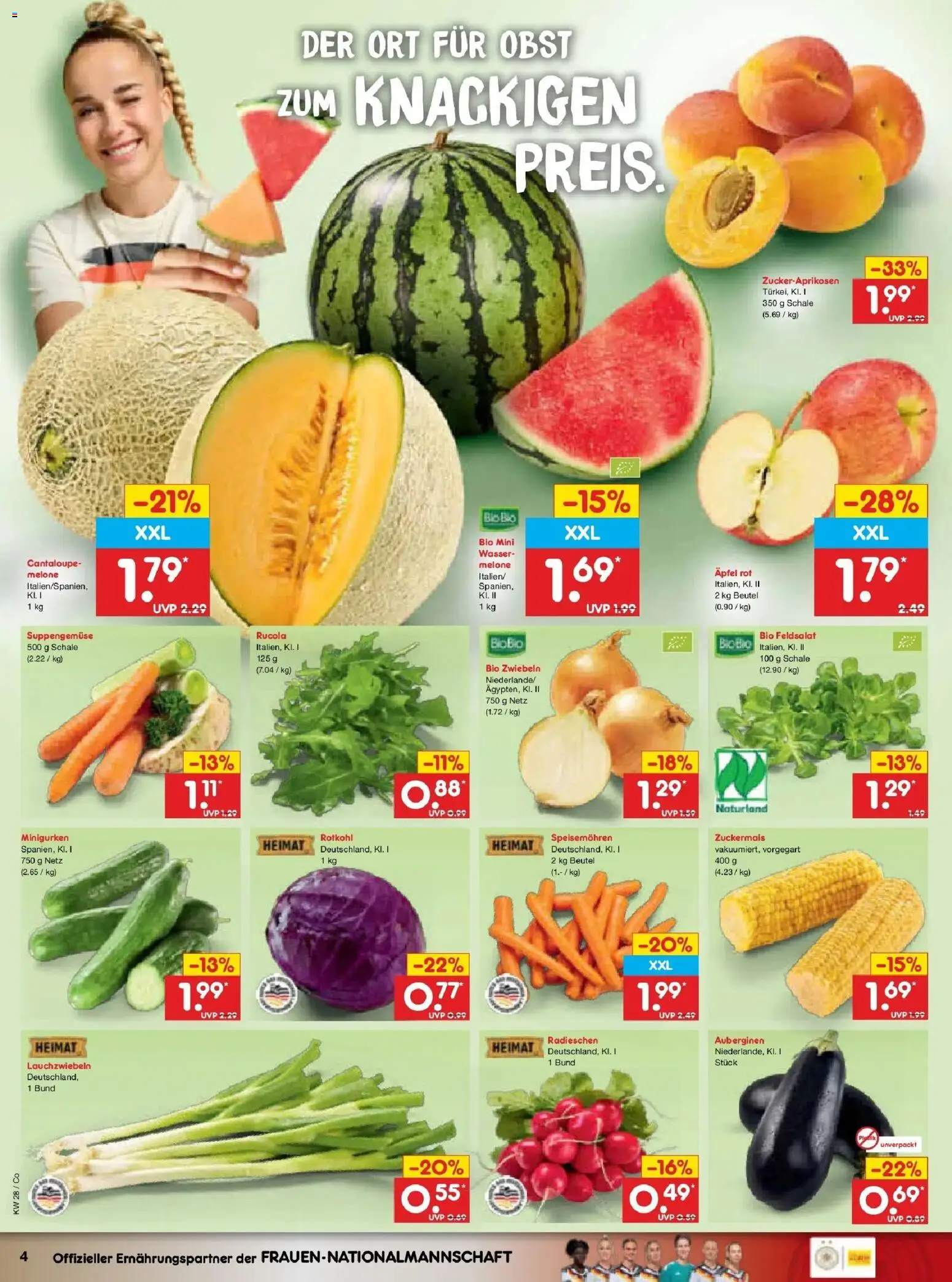 Netto Marken-Discount - Netto: Wochenangebote – gültig ab 05.07.2026 | Seite: 6 | Produkte: Rucola, Wasser, Obst, Melone