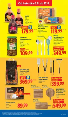 TASTINO Hamburger ili hot dog zemičke, 250/300 g - pregled Lidl kataloga - važi od 06.08.2026 | Strana: 51