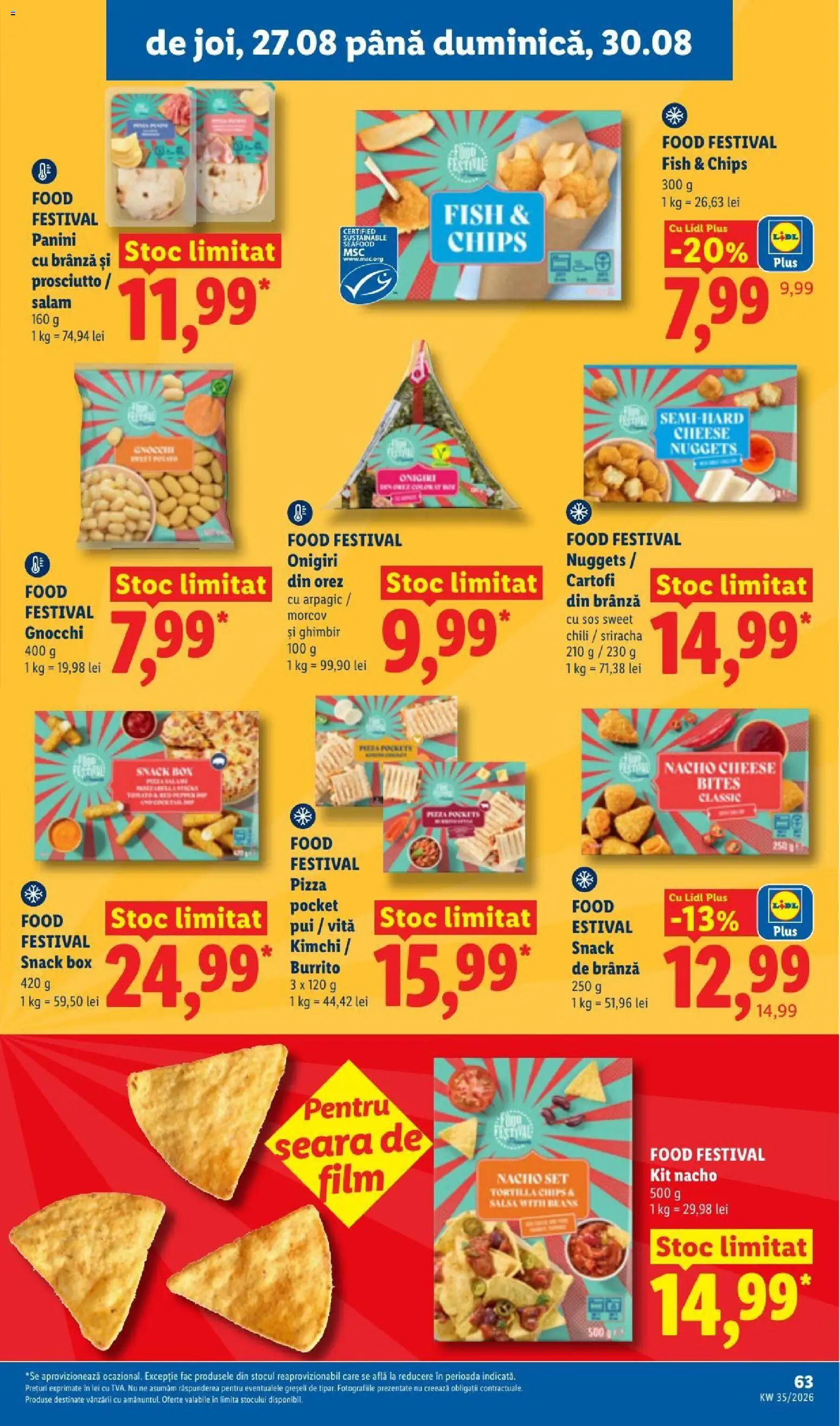 Noul catalog Lidl – valabil de la 24.08.2026 | Pagină: 63 | Produse: Vită, Morcov, Salam, Plus