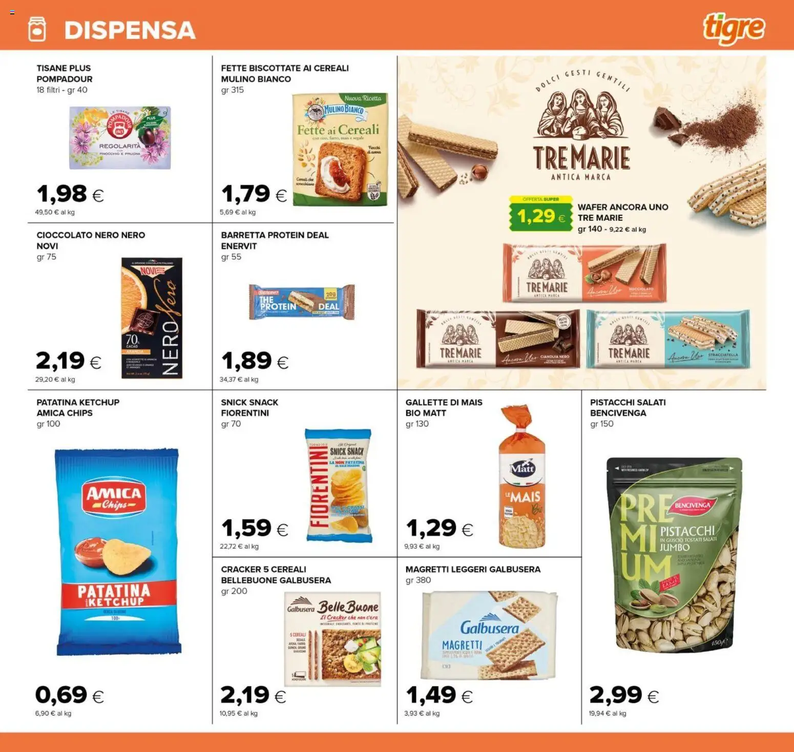 Volantino Tigre del 25/09/2026 | Pagina: 17 | Prodotti: Patatine, Gallette, Mais, Fette biscottate