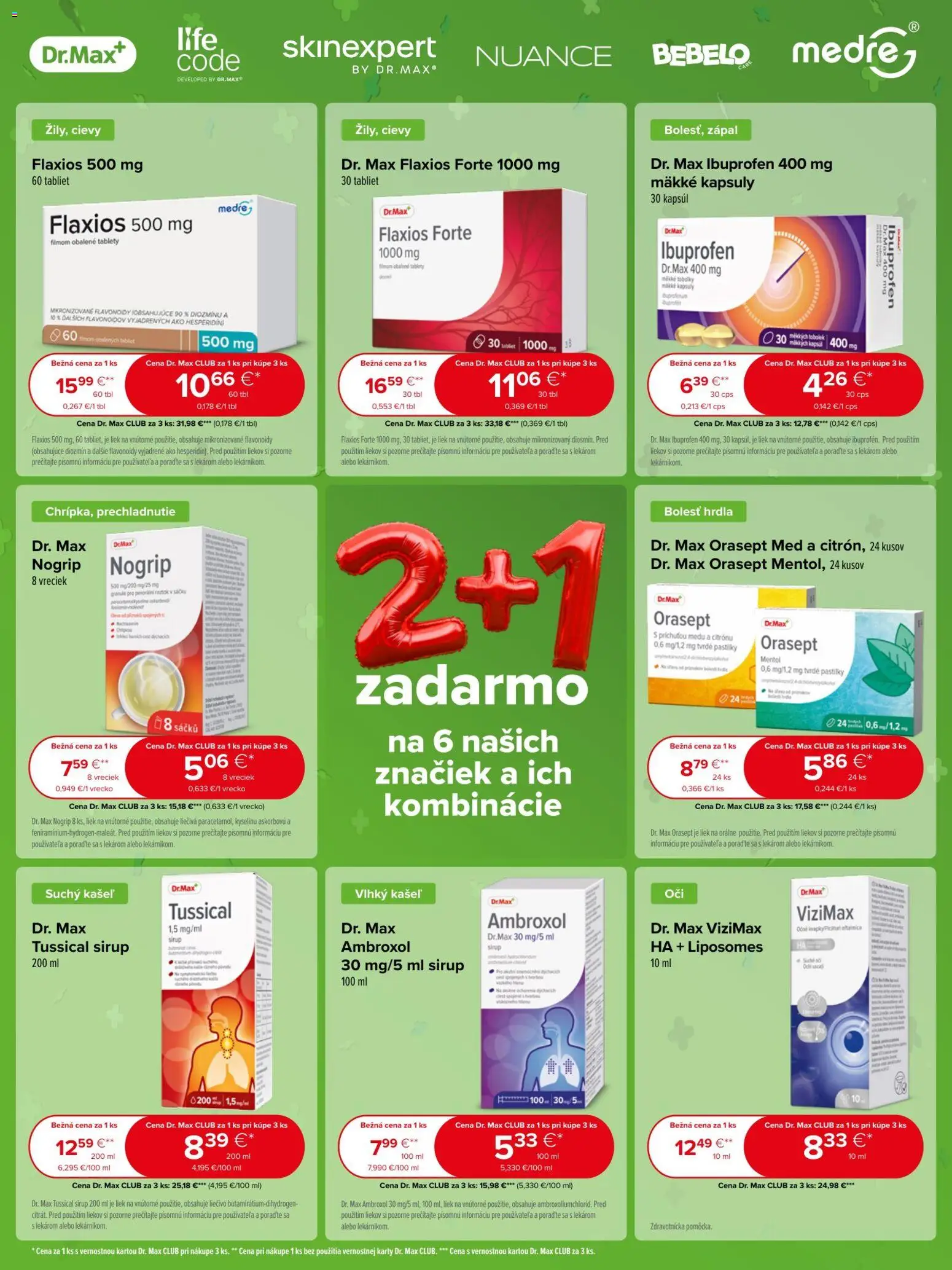 Nové Dr. Max akcie – leták je platný od 01.10.2026 | Strana: 15 | Produkty: Tablet, Granule, Med