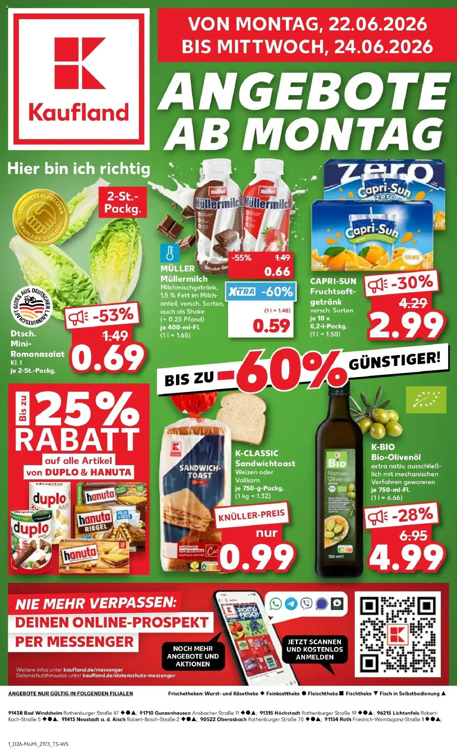 Kaufland Prospekt Lichtenfels – gültig ab 22.06.2026 | Seite: 1
