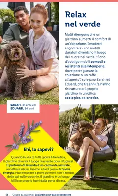 Anteprima del volantino Il profumo di lavanda, Un calmante naturale, annaffiare rilassa l'animo e fai il pieno di nuova energia. valido a partire dal 23.04.2026 | Pagina: 55 | Prodotti: Caffè, Lavanda, Profumo